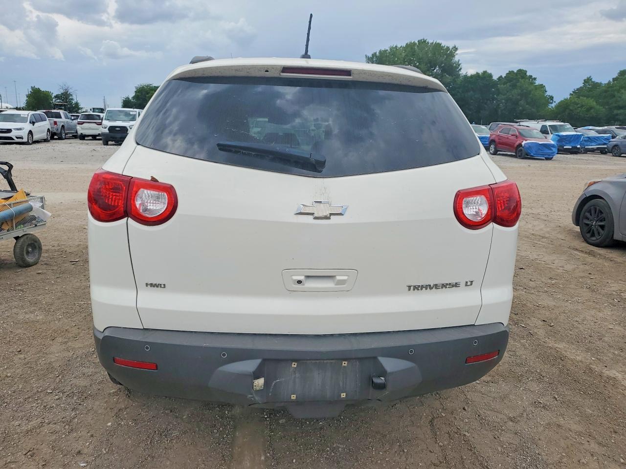 2011 Chevrolet Traverse Lt White vin: 1GNKVJED4BJ293191