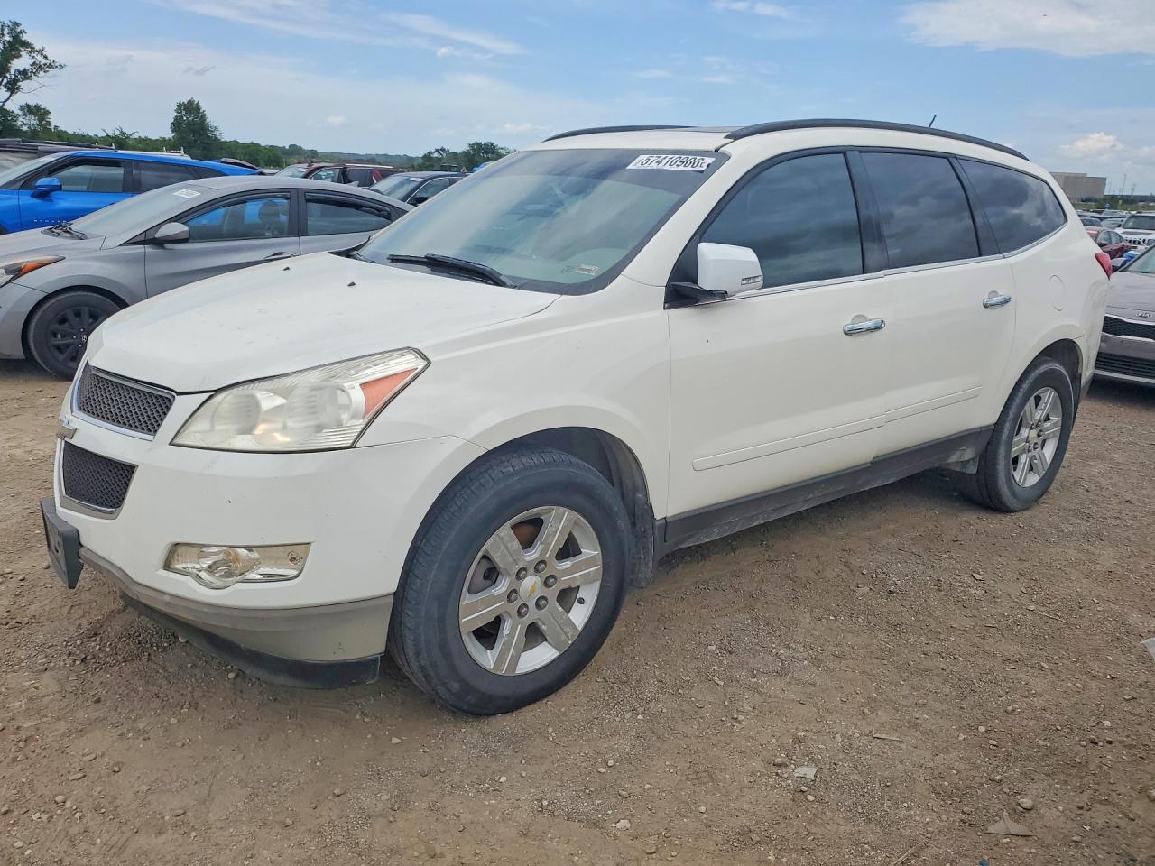 2011 Chevrolet Traverse Lt White vin: 1GNKVJED4BJ293191