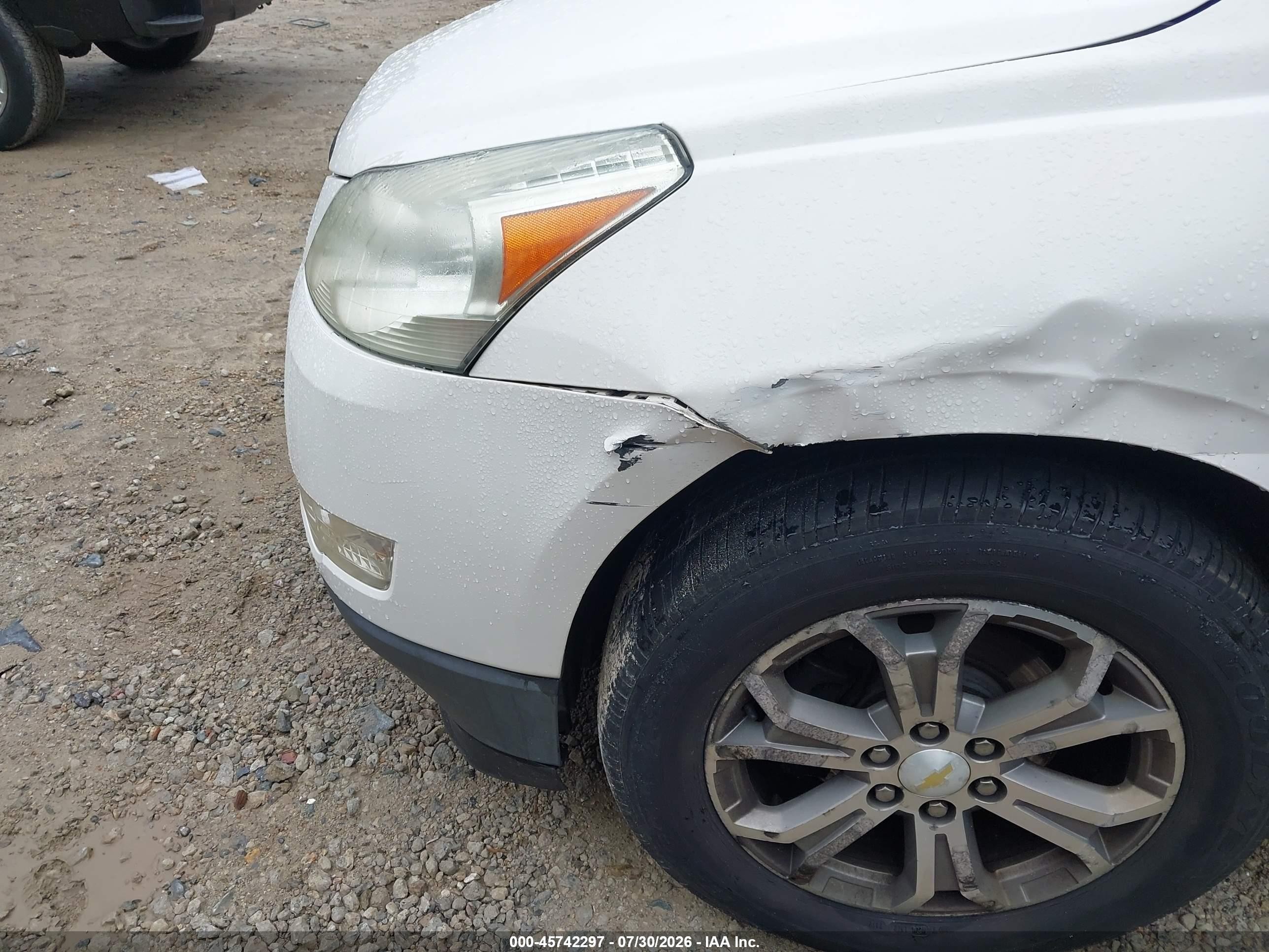 2011 Chevrolet Traverse 2lt White vin: 1GNKVJED5BJ340566