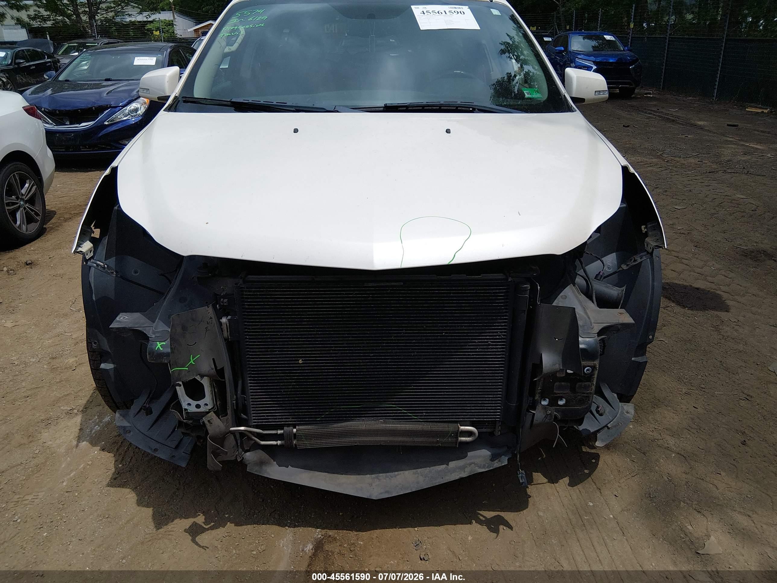 2012 Chevrolet Traverse Lt W/2lt Белый vin: 1GNKVJED6CJ119415