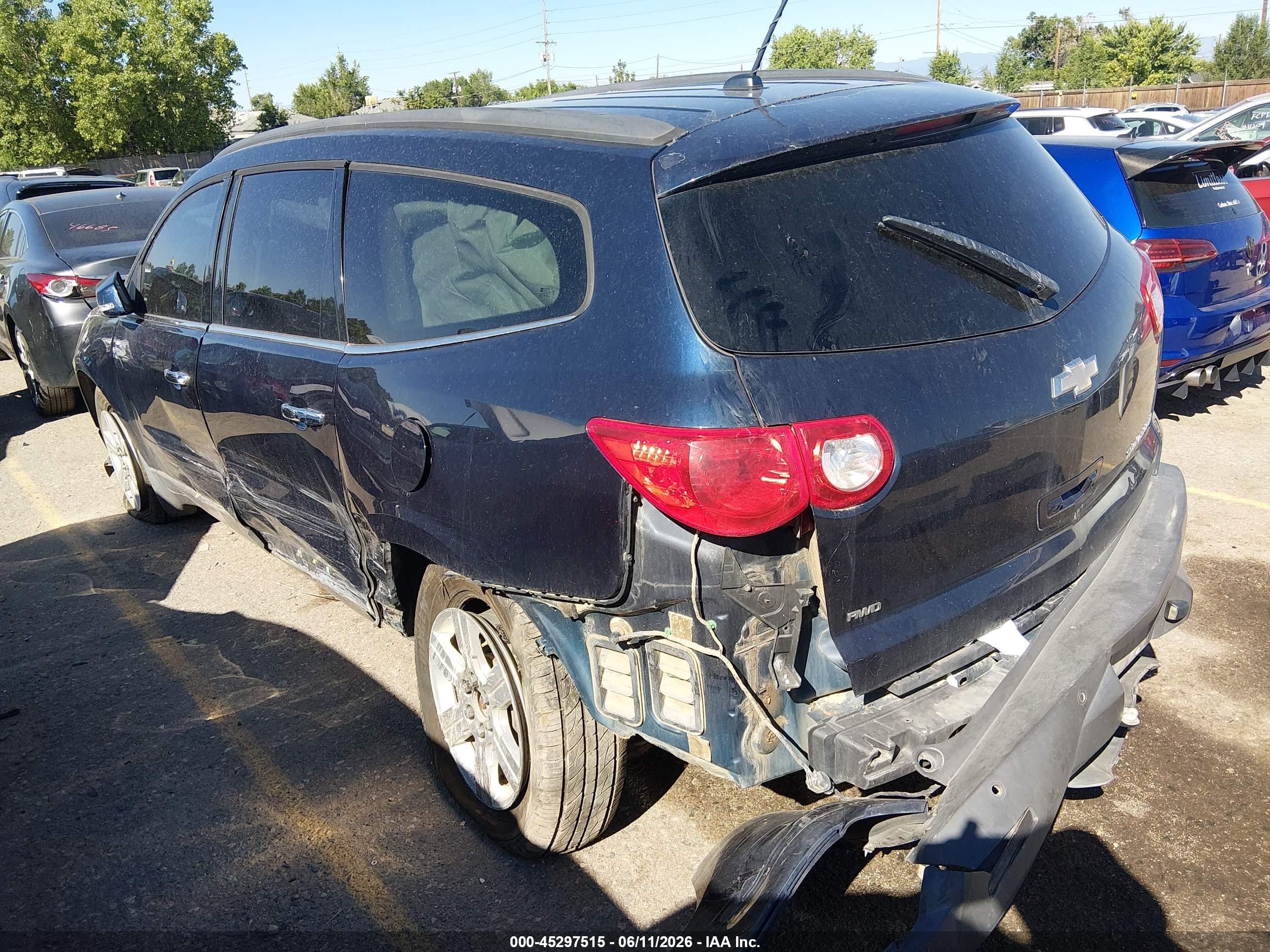 2012 Chevrolet Traverse 2lt Dark Blue vin: 1GNKVJED6CJ266284
