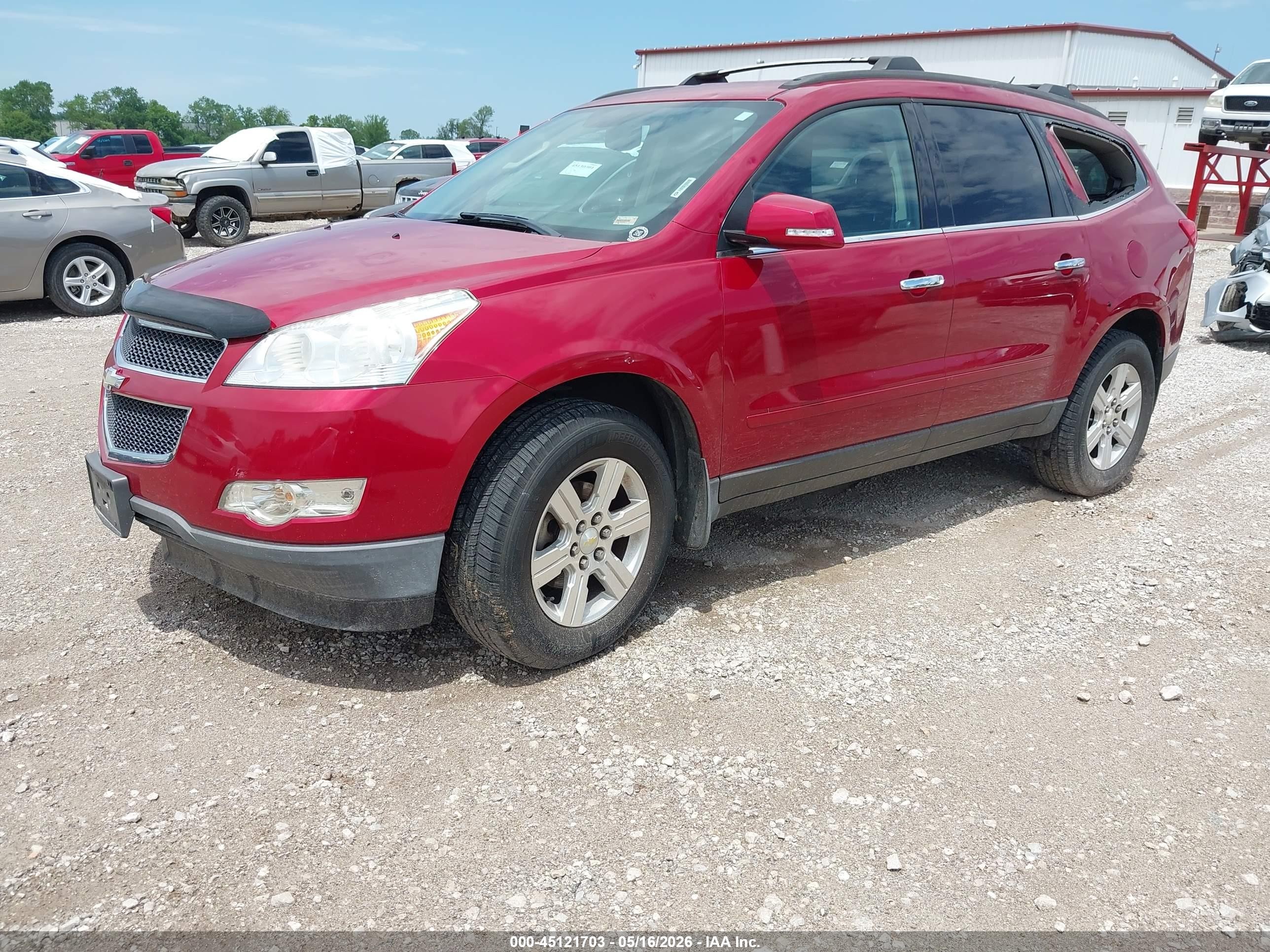 2012 Chevrolet Traverse 2lt Red vin: 1GNKVJED8CJ328798