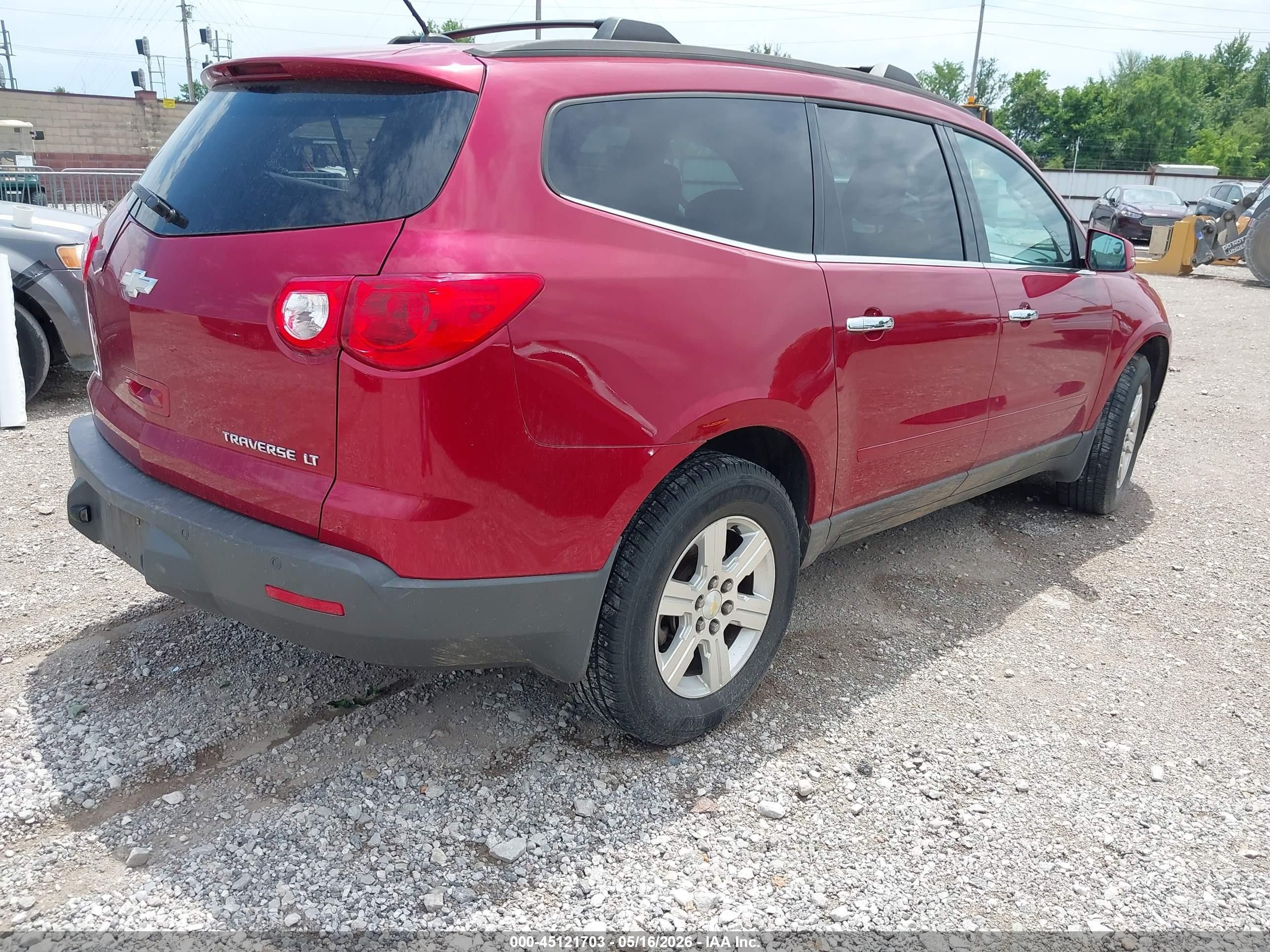 2012 Chevrolet Traverse 2lt Red vin: 1GNKVJED8CJ328798