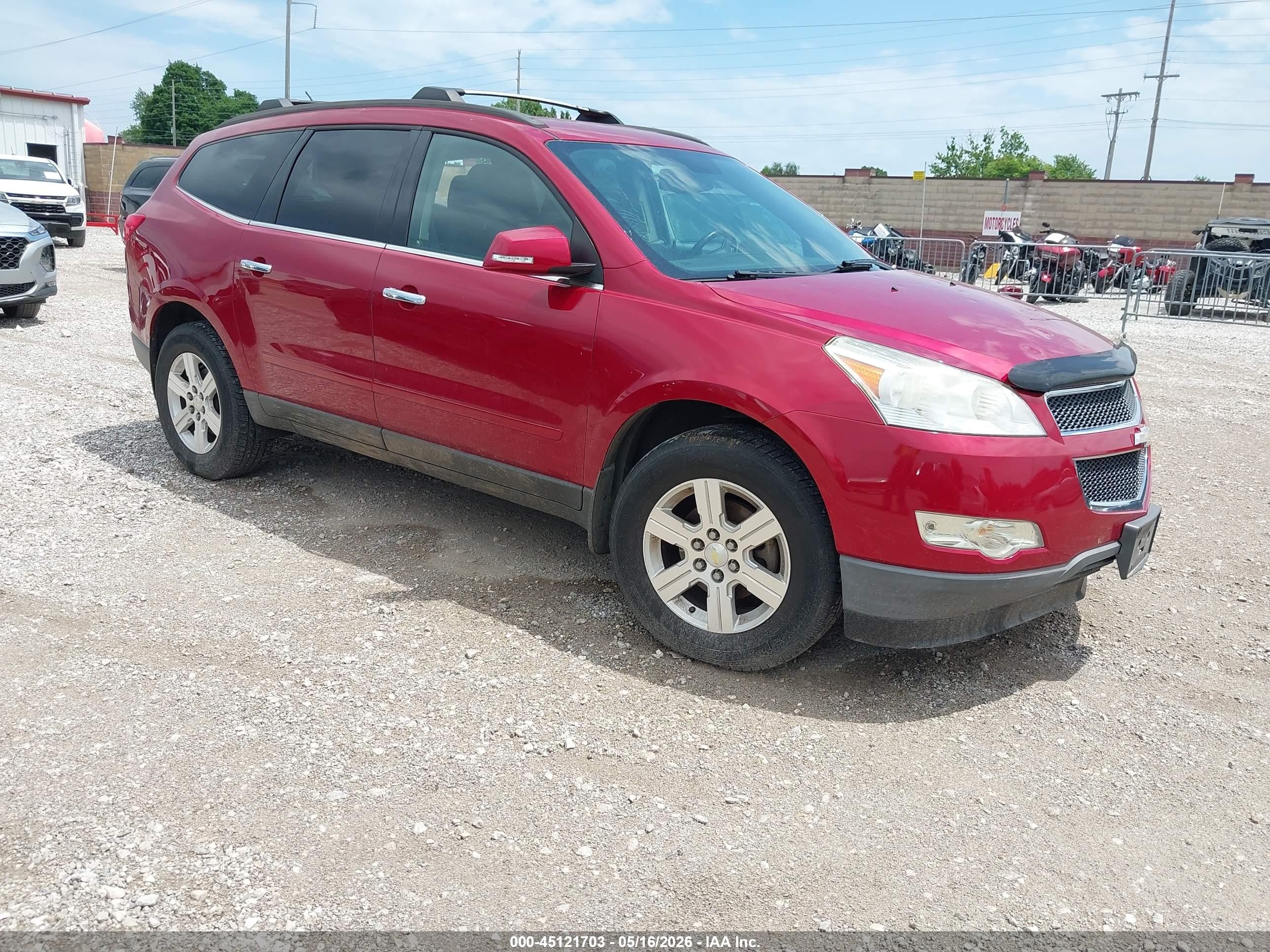 2012 Chevrolet Traverse 2lt Red vin: 1GNKVJED8CJ328798