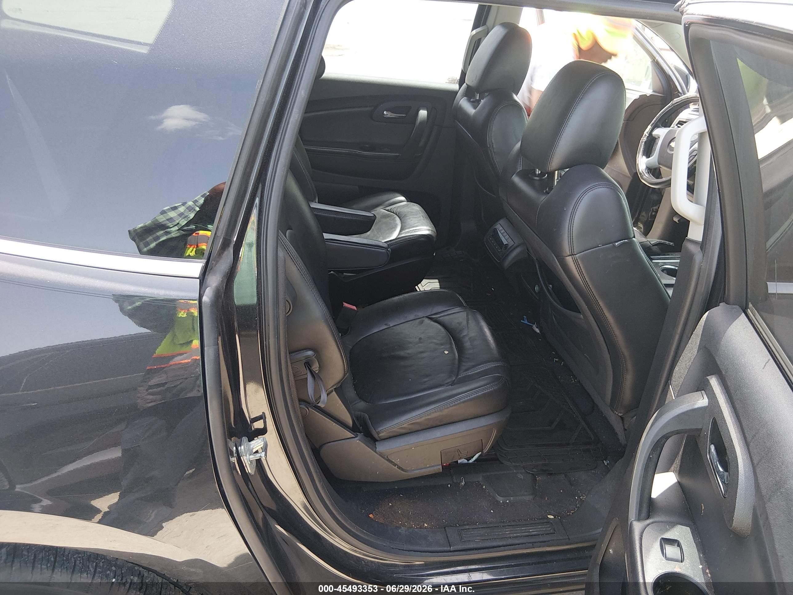 2012 Chevrolet Traverse Lt W/2lt Black vin: 1GNKVJEDXCJ218948