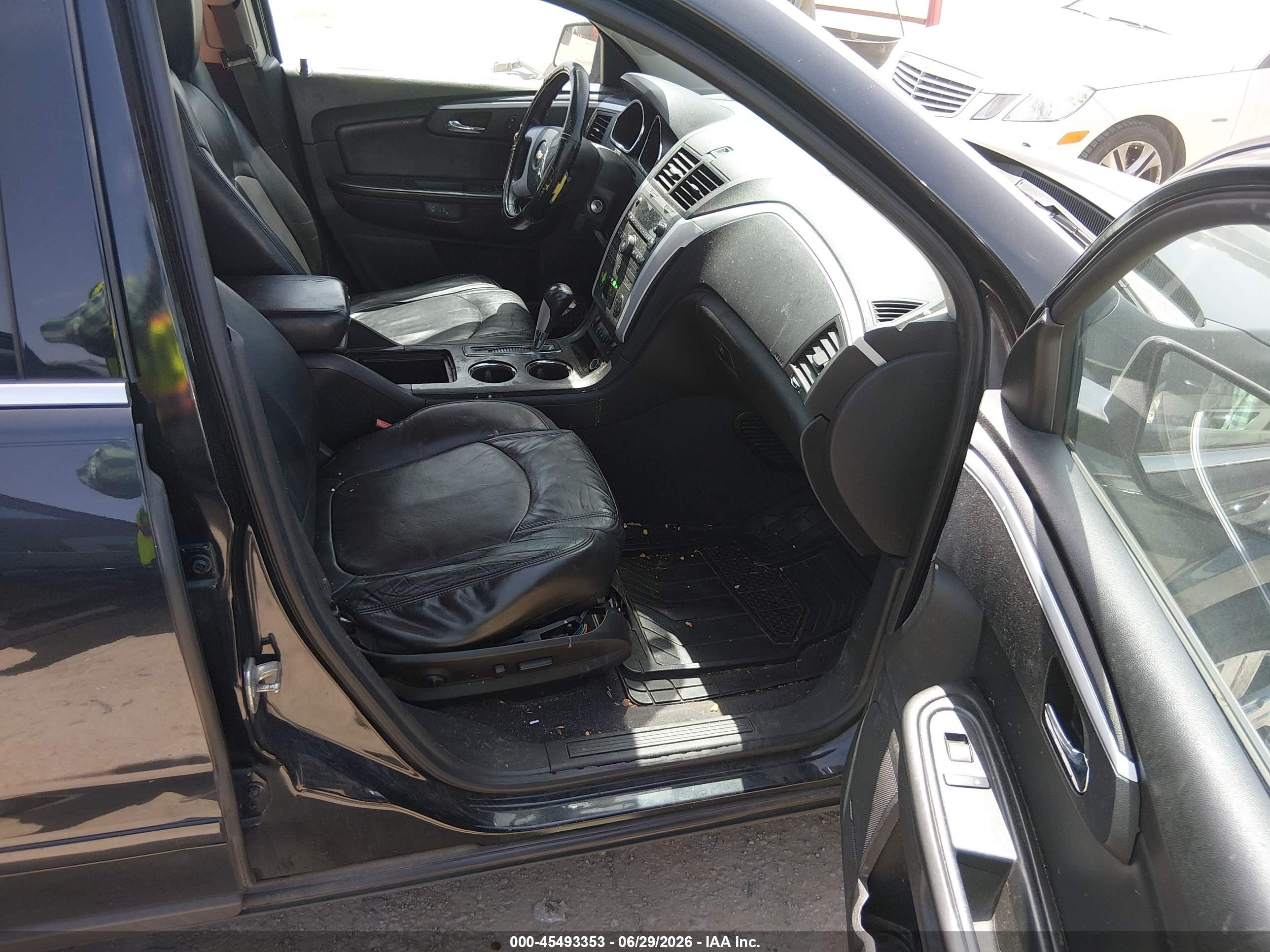 2012 Chevrolet Traverse Lt W/2lt Black vin: 1GNKVJEDXCJ218948