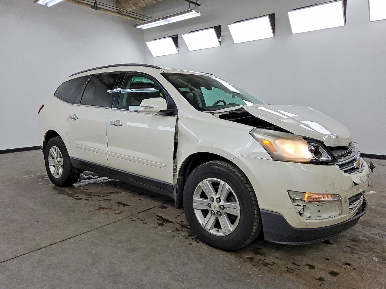 2013 Chevrolet Traverse Lt White vin: 1GNKVJKD0DJ189983