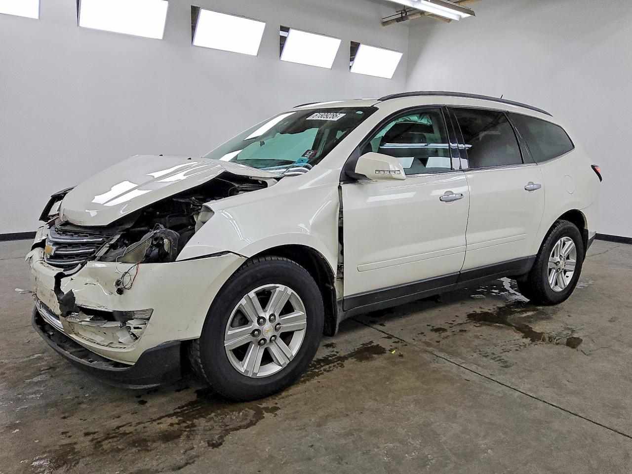 2013 Chevrolet Traverse Lt White vin: 1GNKVJKD0DJ189983