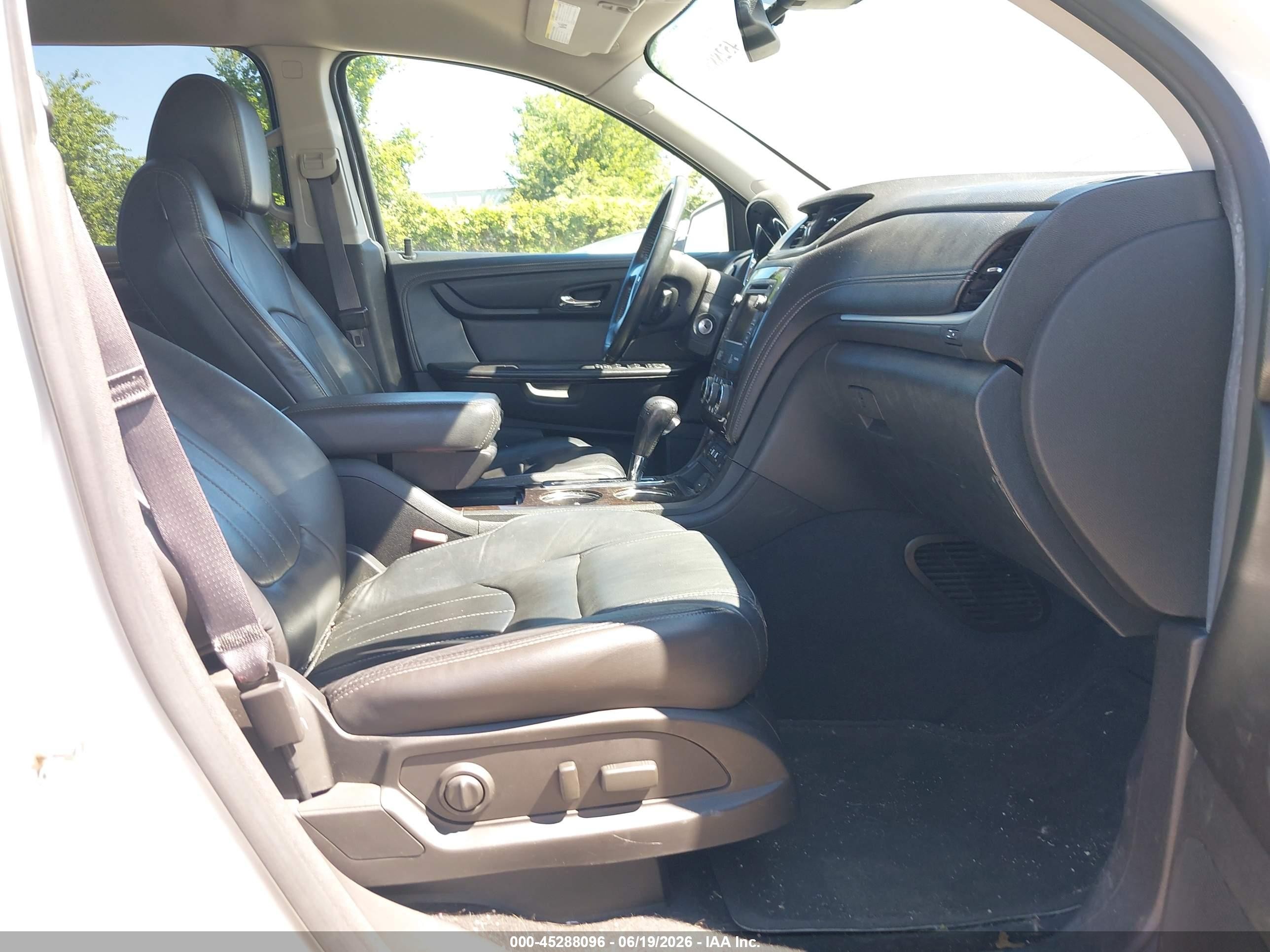 2015 Chevrolet Traverse Ltz White vin: 1GNKVJKD0FJ281341