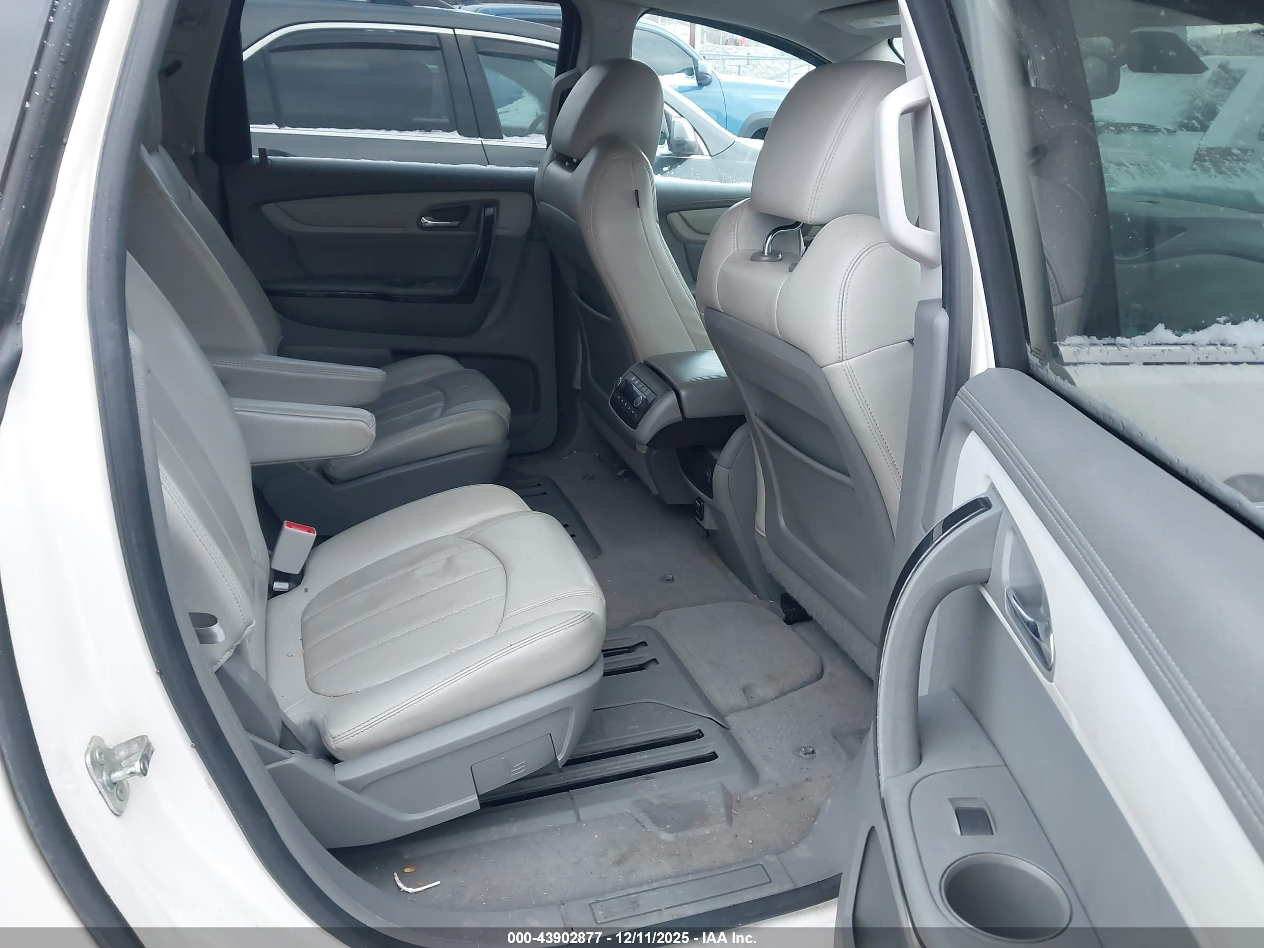 2015 Chevrolet Traverse Ltz White vin: 1GNKVJKD1FJ112705