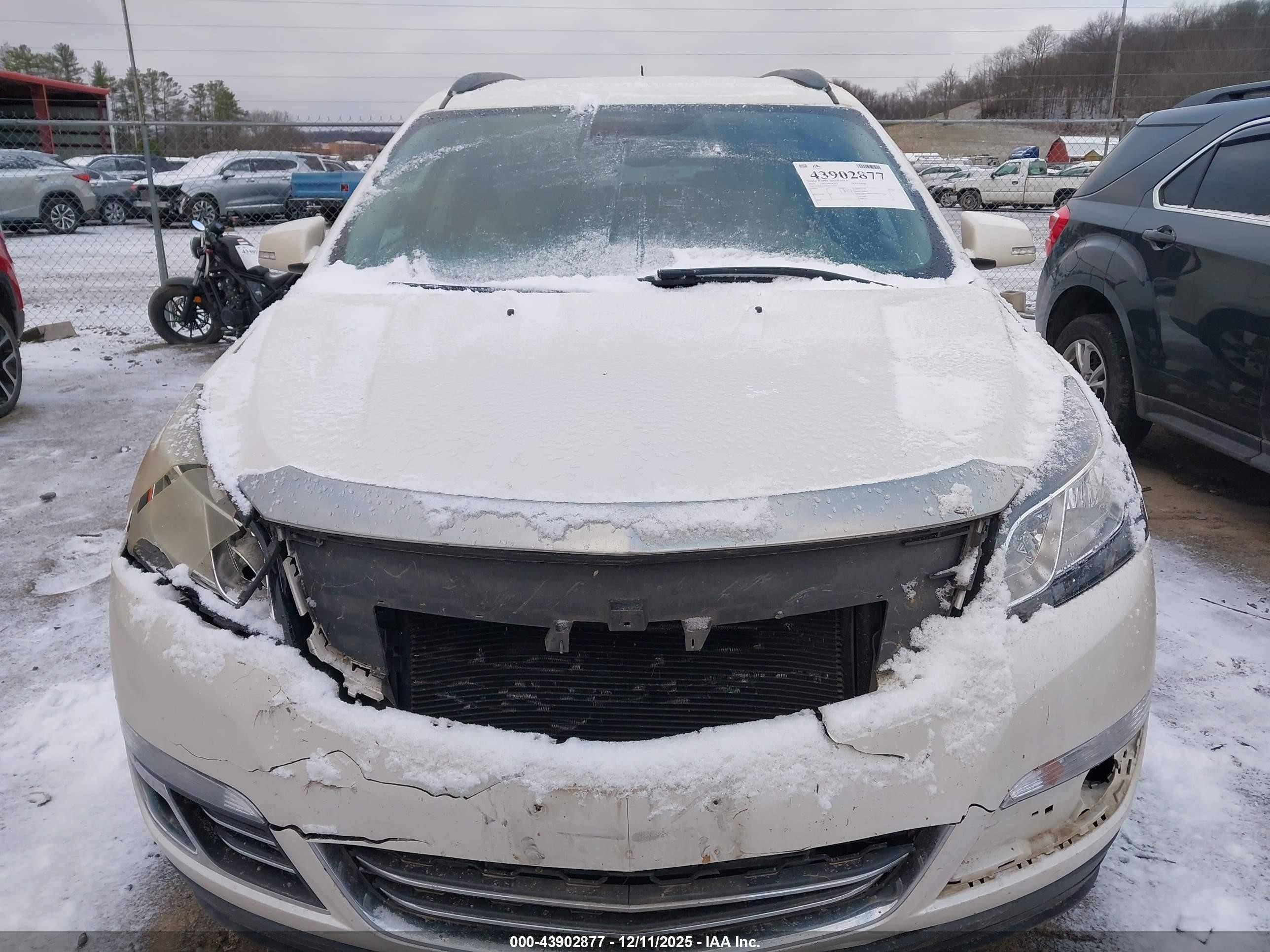 2015 Chevrolet Traverse Ltz White vin: 1GNKVJKD1FJ112705