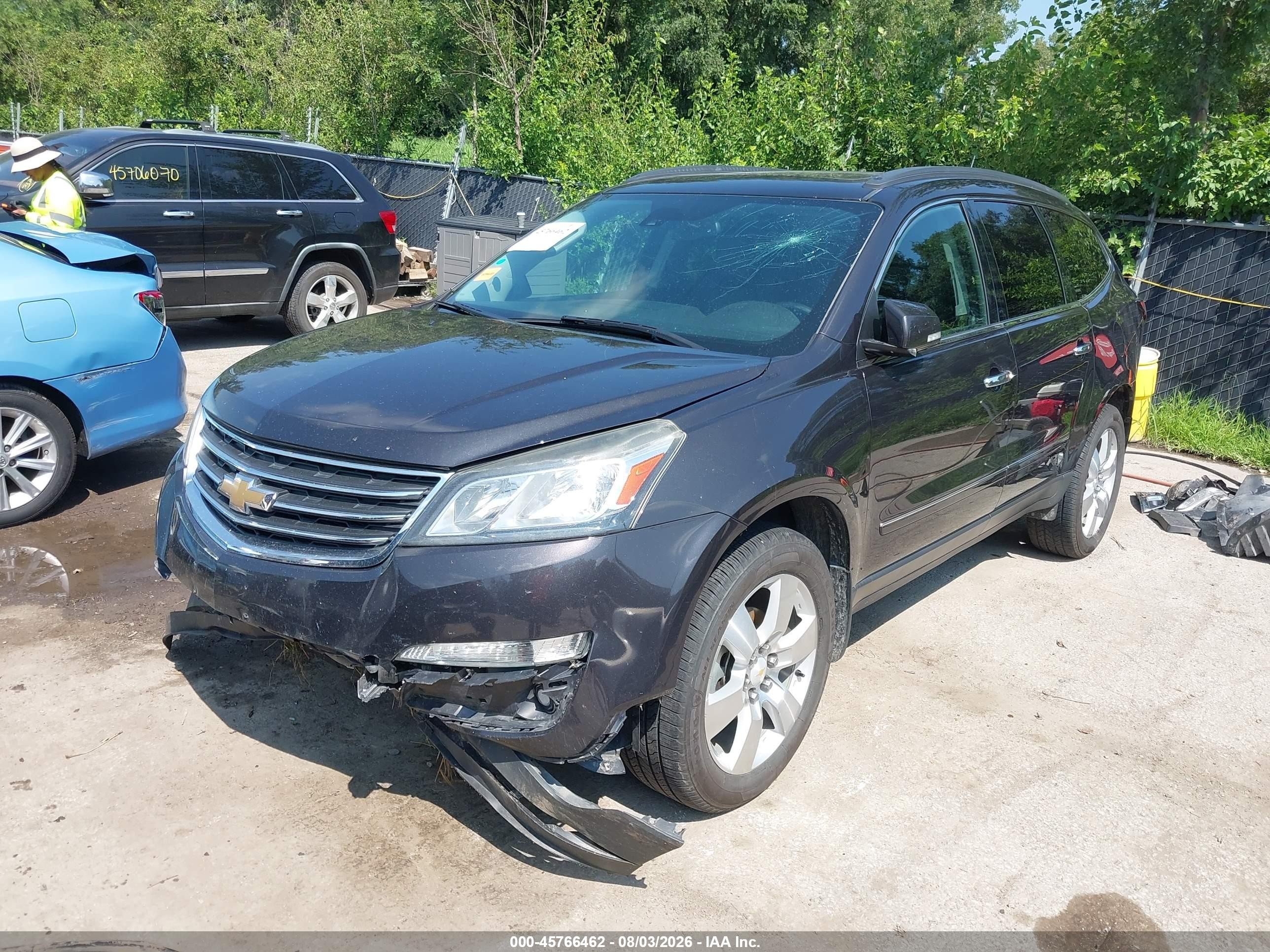 2015 Chevrolet Traverse Ltz Gray vin: 1GNKVJKD1FJ301676