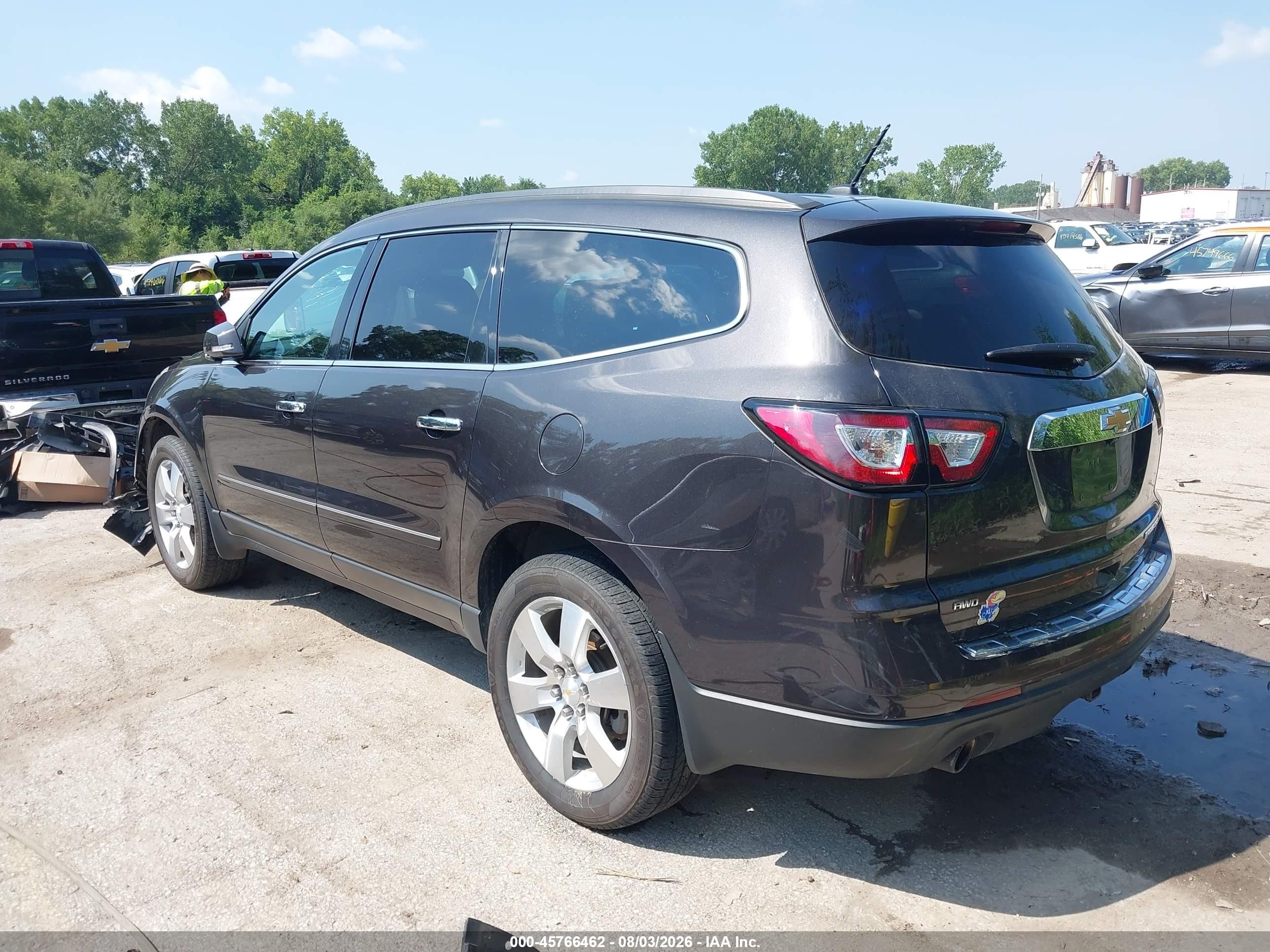 2015 Chevrolet Traverse Ltz Gray vin: 1GNKVJKD1FJ301676