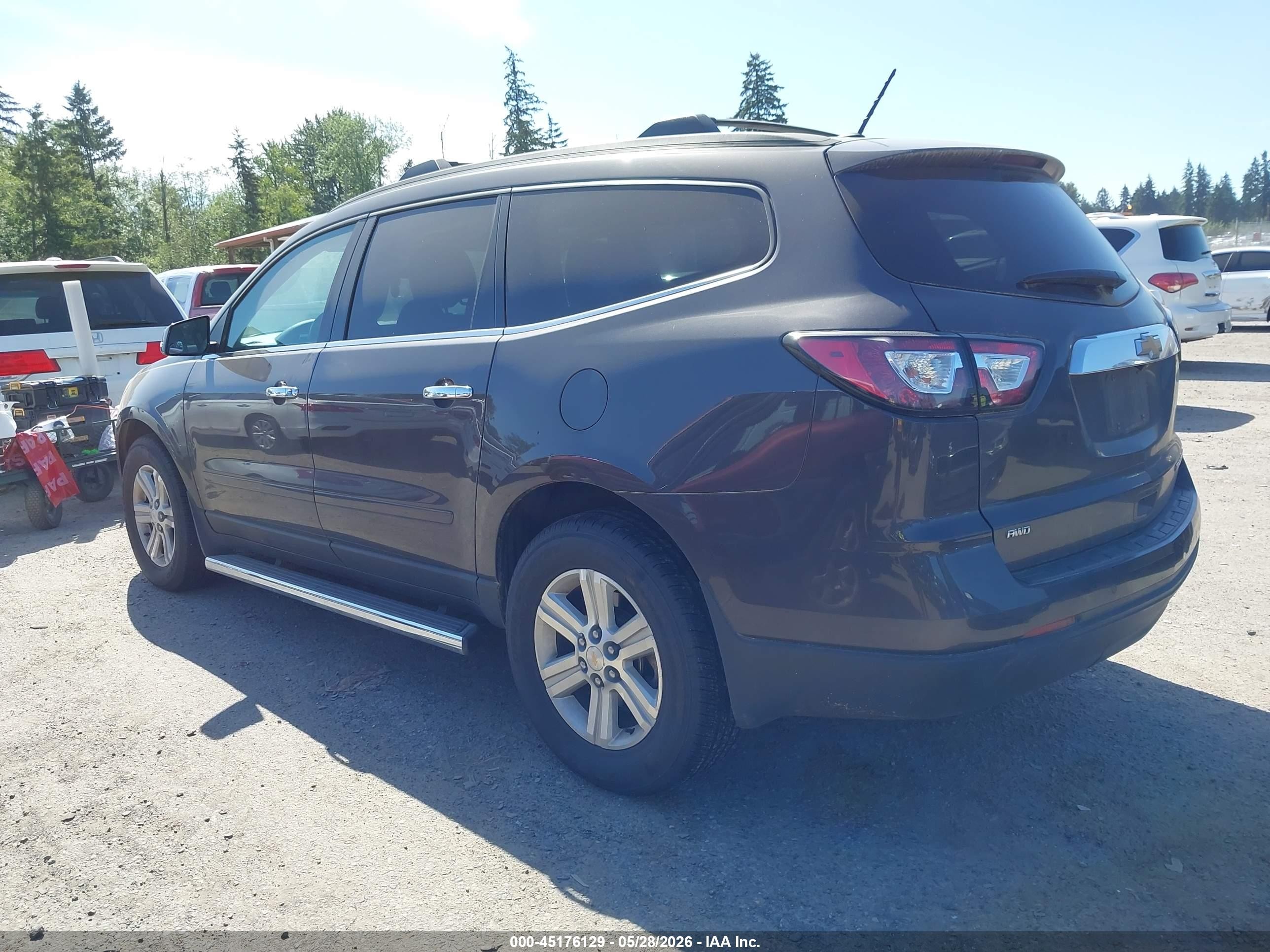 2013 Chevrolet Traverse 2lt Gray vin: 1GNKVJKD2DJ124732