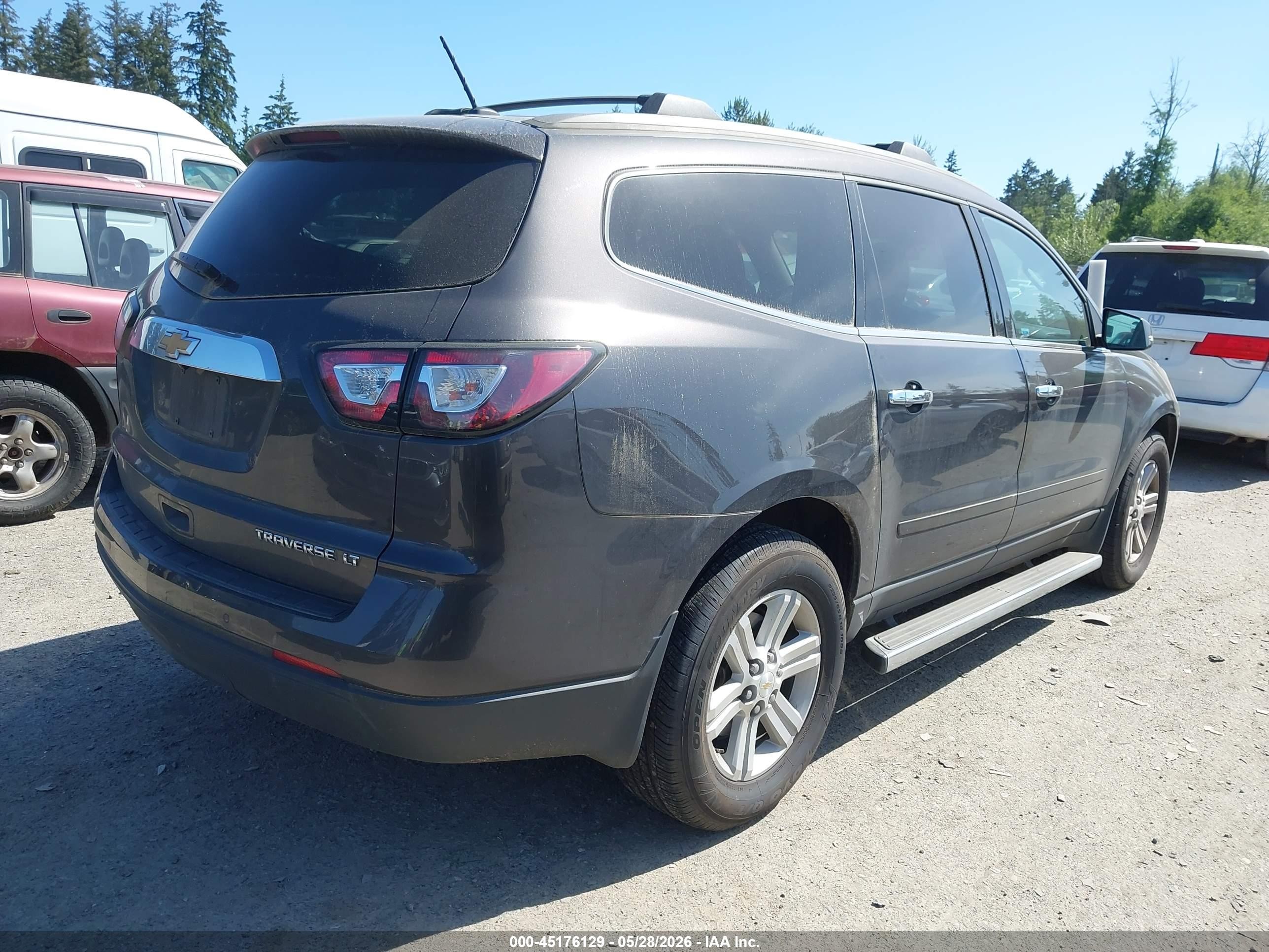 2013 Chevrolet Traverse 2lt Gray vin: 1GNKVJKD2DJ124732