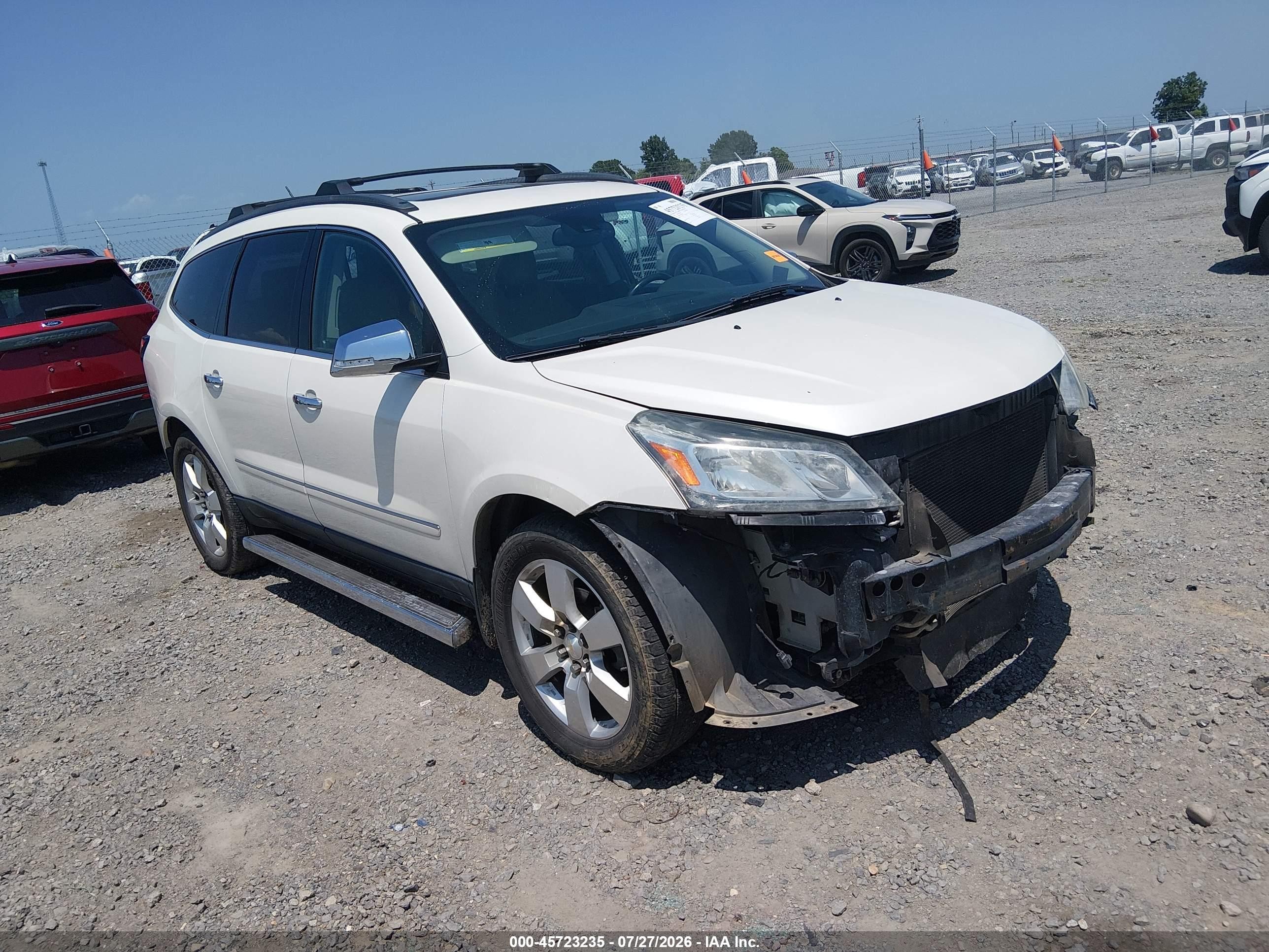 2014 Chevrolet Traverse Ltz Tan vin: 1GNKVJKD2EJ217767