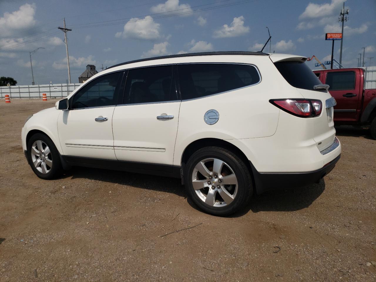 2014 Chevrolet Traverse Ltz White vin: 1GNKVJKD2EJ338671