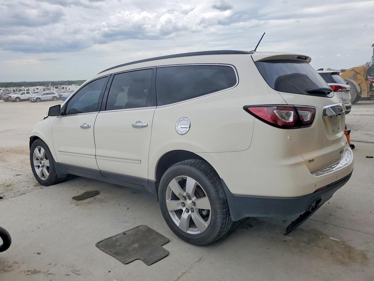 2014 Chevrolet Traverse Ltz White vin: 1GNKVJKD2EJ338671