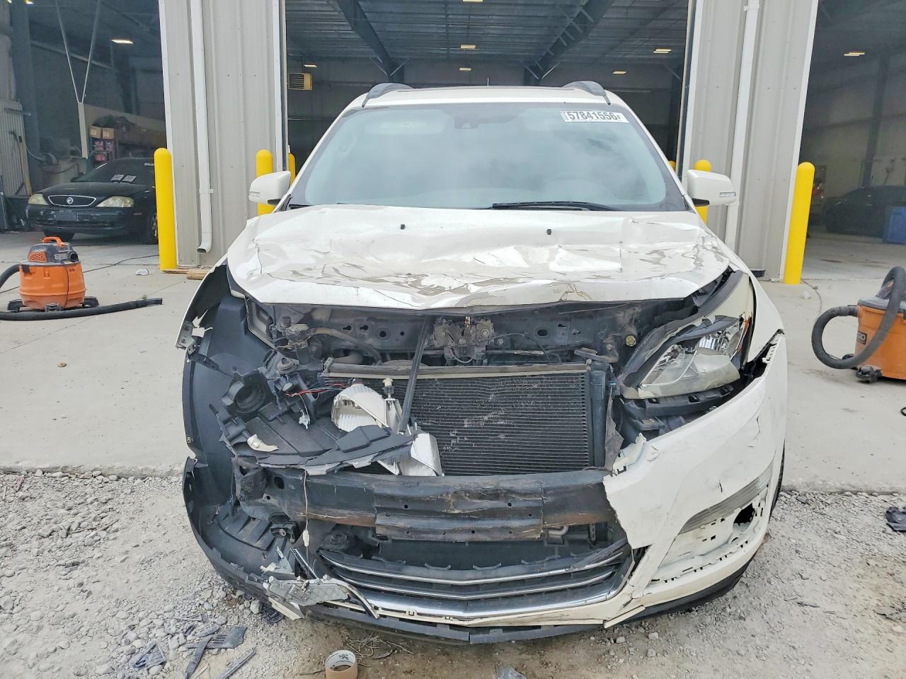 2014 Chevrolet Traverse Ltz White vin: 1GNKVJKD2EJ338671