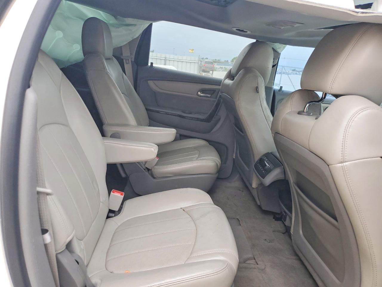 2014 Chevrolet Traverse Ltz White vin: 1GNKVJKD2EJ338671