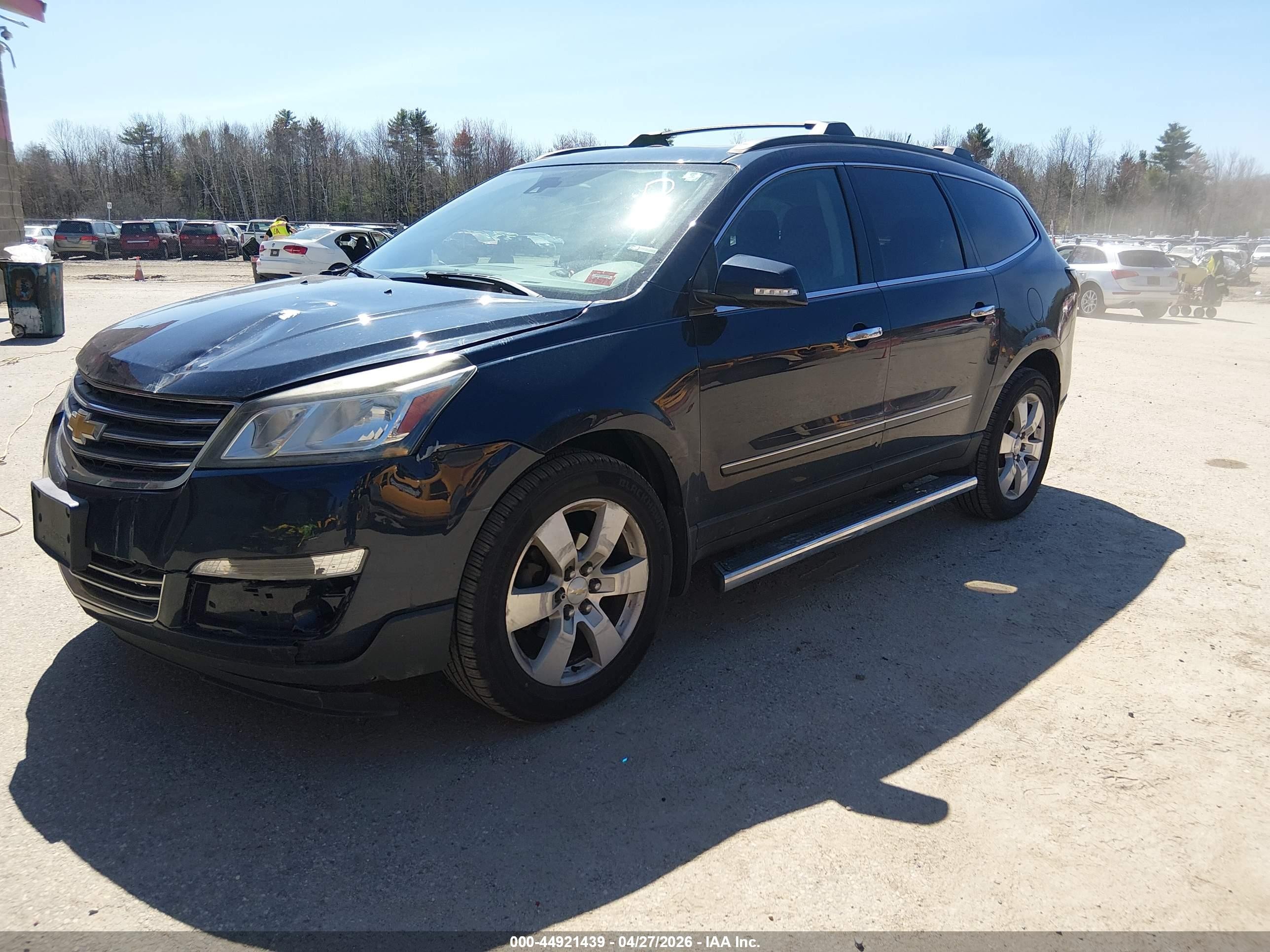 2015 Chevrolet Traverse Ltz Black vin: 1GNKVJKD2FJ383367