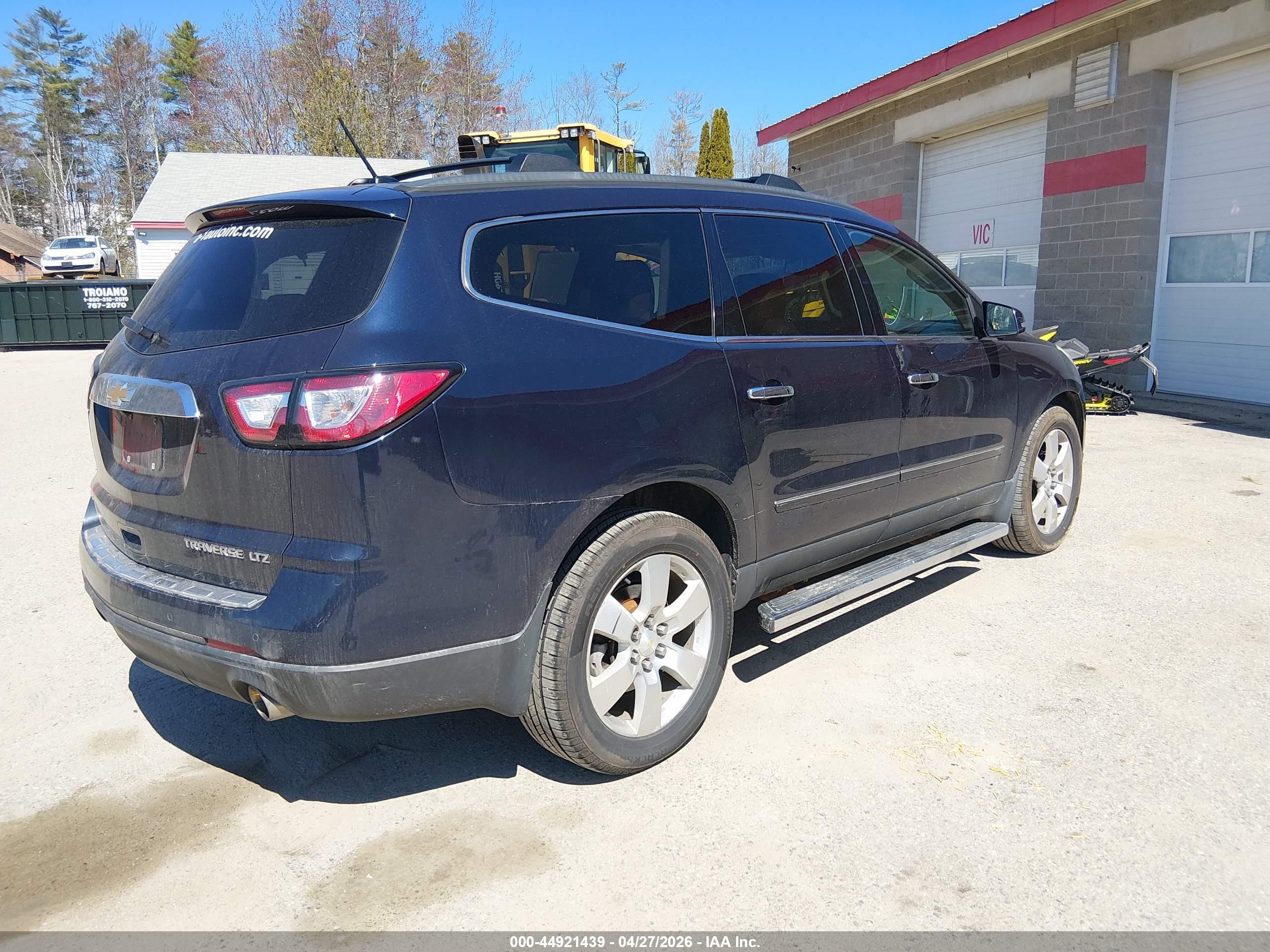 2015 Chevrolet Traverse Ltz Black vin: 1GNKVJKD2FJ383367