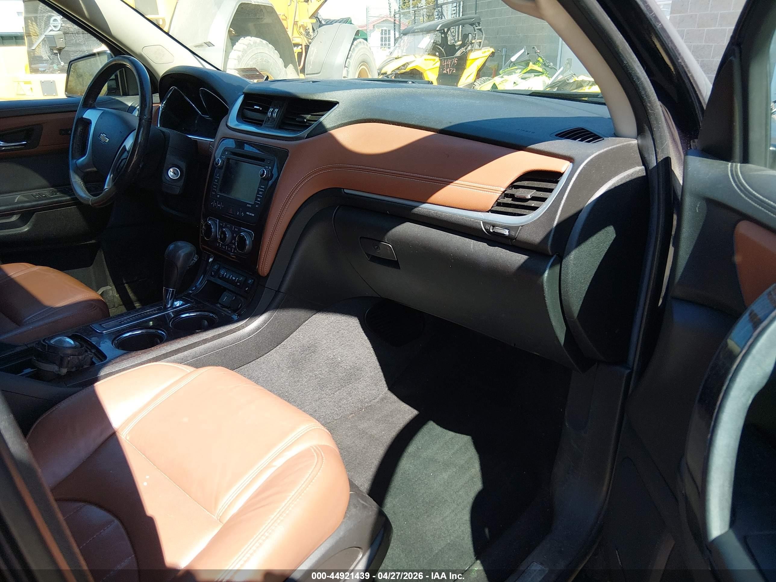 2015 Chevrolet Traverse Ltz Black vin: 1GNKVJKD2FJ383367