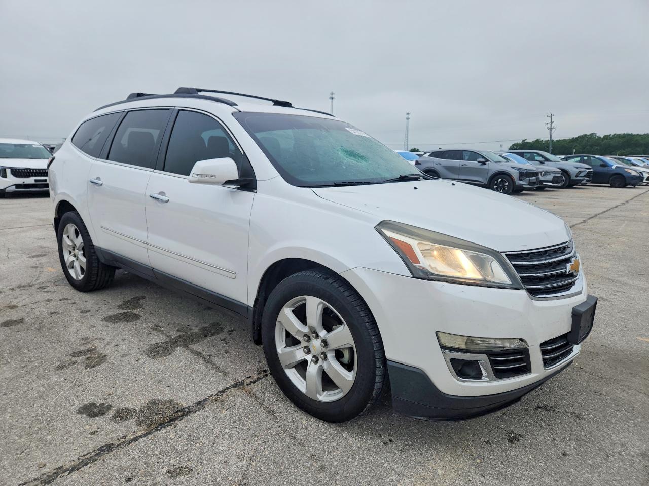 2016 Chevrolet Traverse Ltz Белый vin: 1GNKVJKD2GJ317211