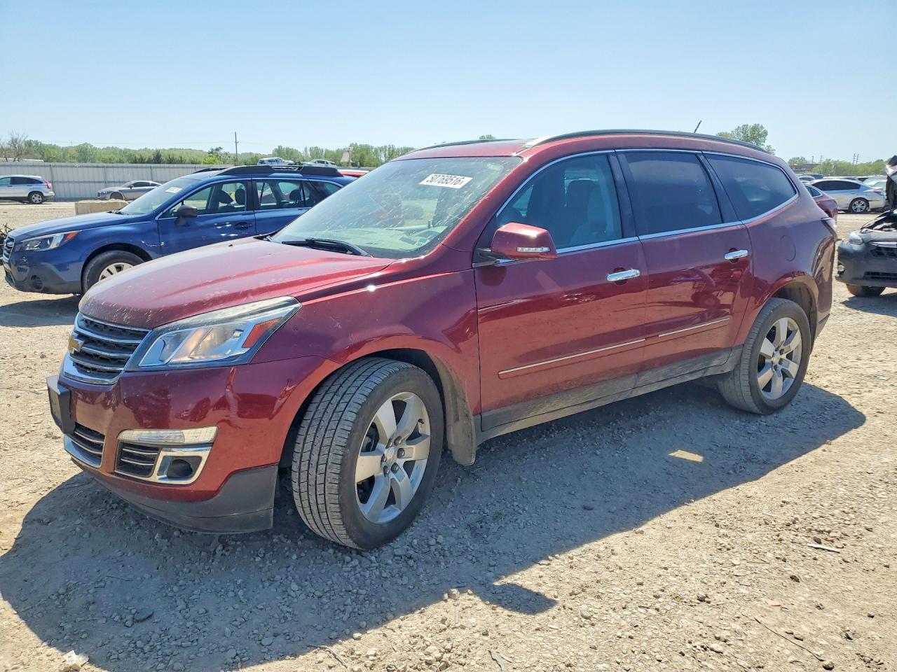 2015 Chevrolet Traverse Ltz Red vin: 1GNKVJKD3FJ384740