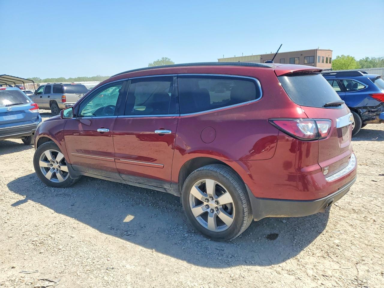 2015 Chevrolet Traverse Ltz Red vin: 1GNKVJKD3FJ384740