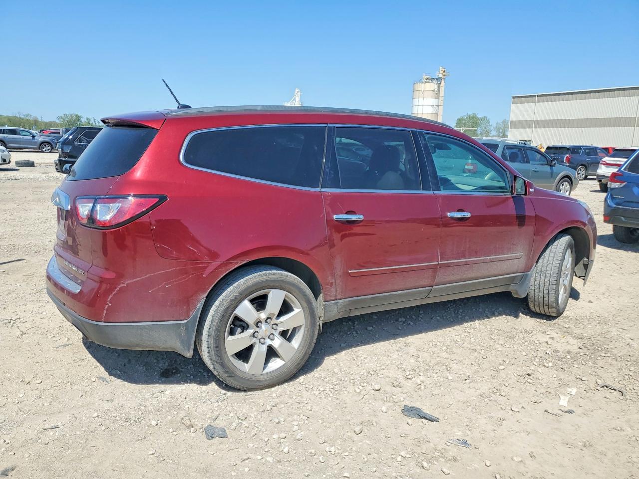 2015 Chevrolet Traverse Ltz Red vin: 1GNKVJKD3FJ384740