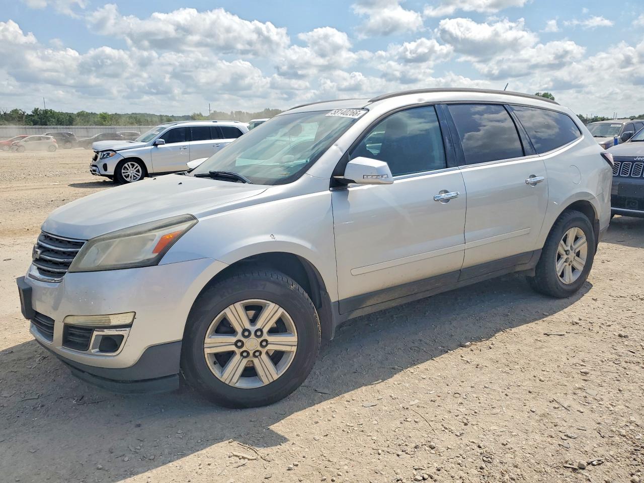 2013 Chevrolet Traverse Lt Silver vin: 1GNKVJKD4DJ217395