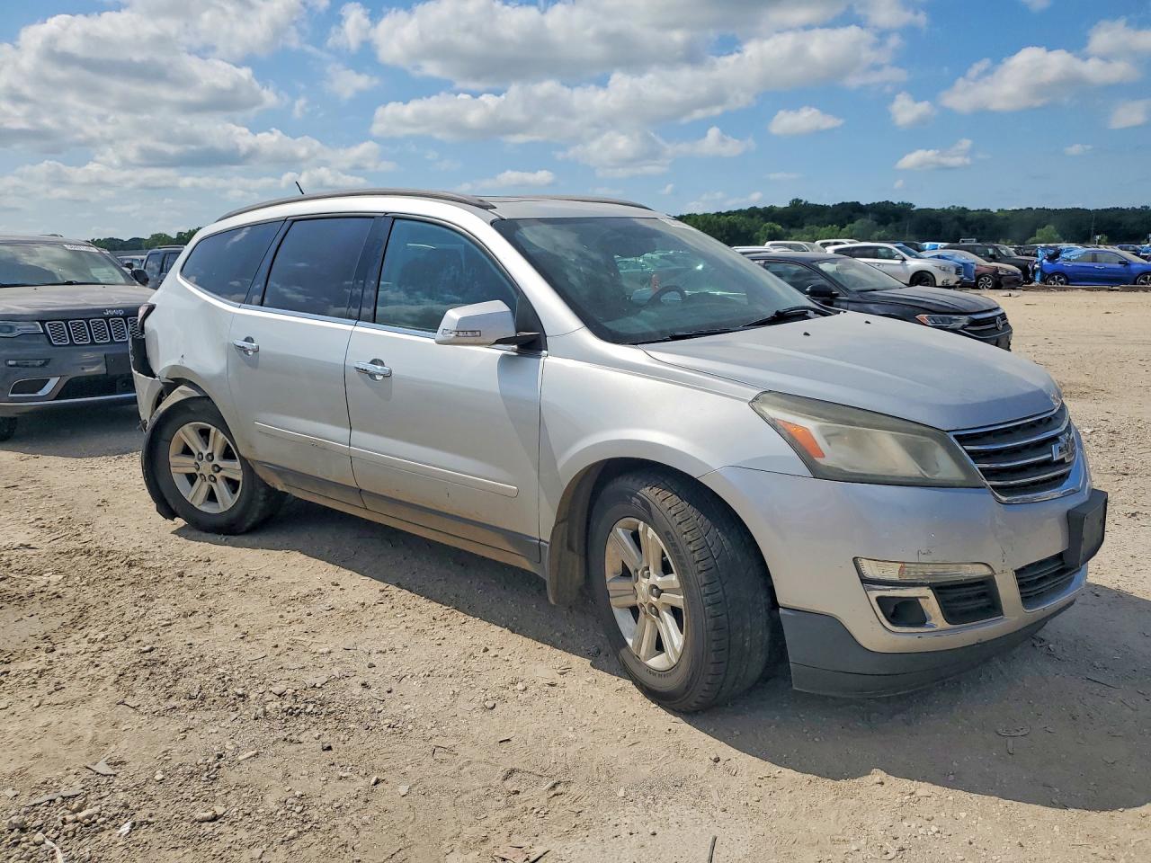 2013 Chevrolet Traverse Lt Silver vin: 1GNKVJKD4DJ217395