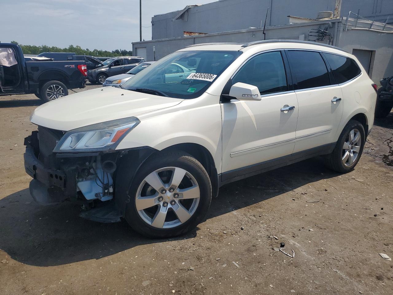 2015 Chevrolet Traverse Ltz Белый vin: 1GNKVJKD4FJ150493
