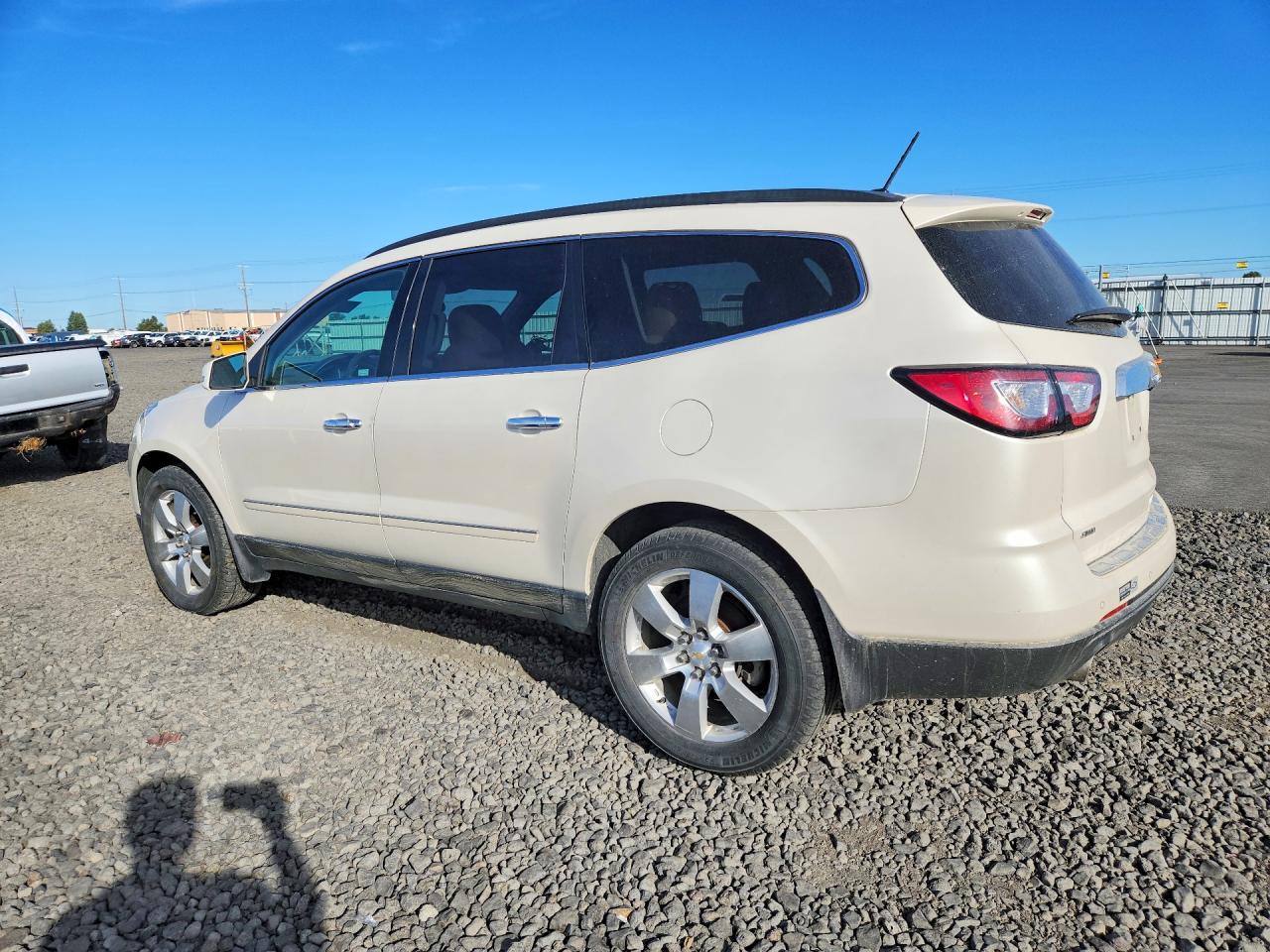 2014 Chevrolet Traverse Ltz White vin: 1GNKVJKD5EJ274948