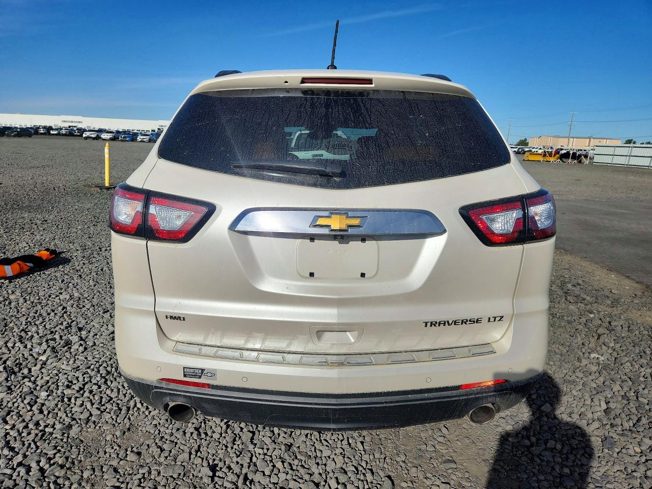 2014 Chevrolet Traverse Ltz White vin: 1GNKVJKD5EJ274948