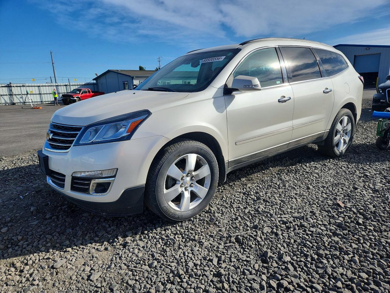 2014 Chevrolet Traverse Ltz White vin: 1GNKVJKD5EJ274948
