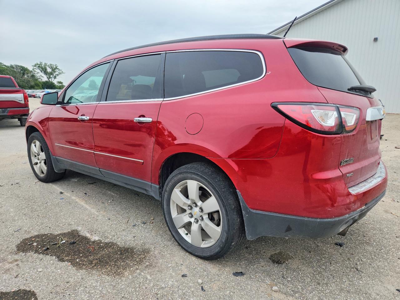 2014 Chevrolet Traverse Ltz Red vin: 1GNKVJKD6EJ310968