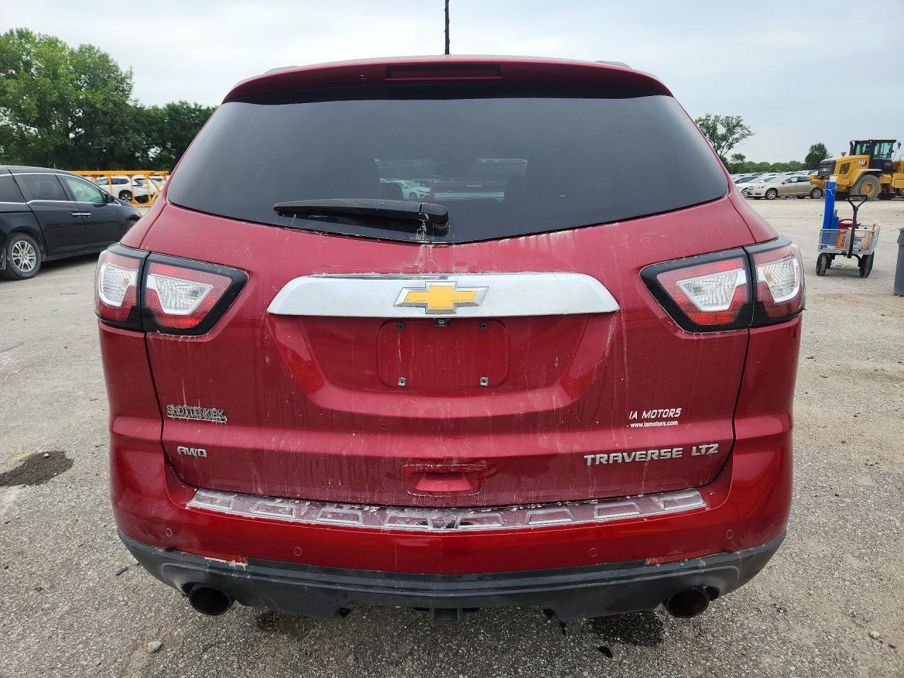 2014 Chevrolet Traverse Ltz Red vin: 1GNKVJKD6EJ310968