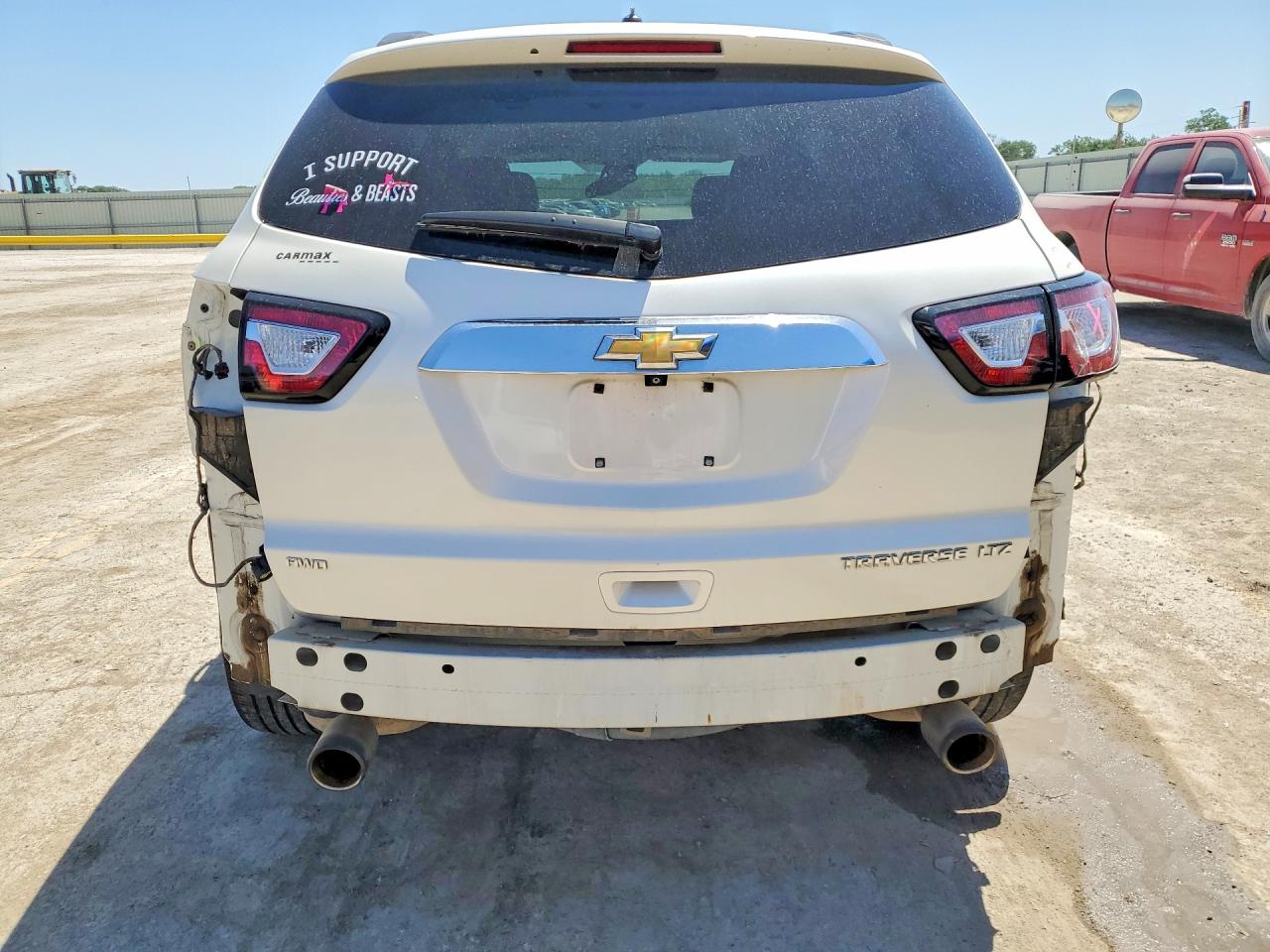 2015 Chevrolet Traverse Ltz Белый vin: 1GNKVJKD7FJ273091