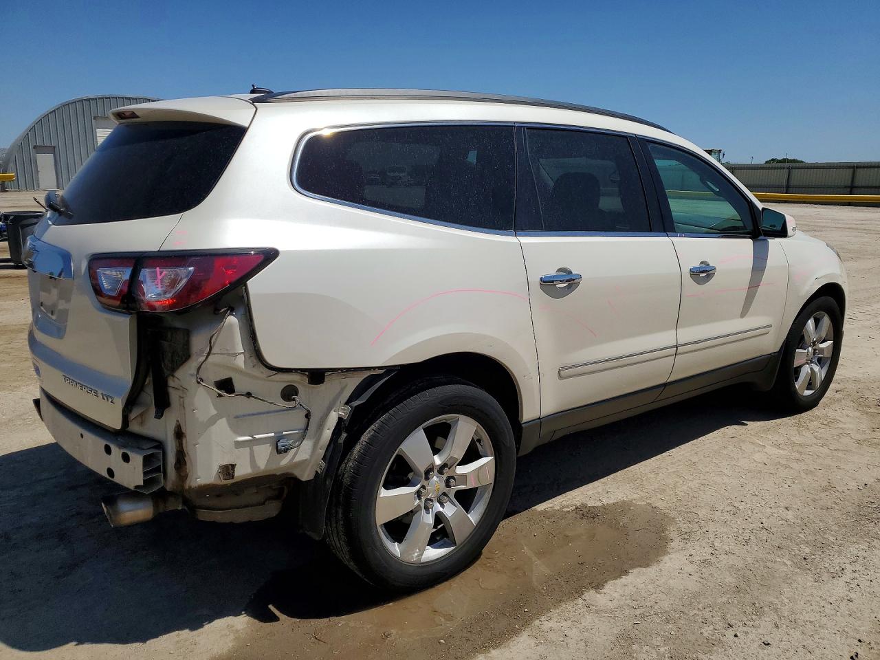 2015 Chevrolet Traverse Ltz Белый vin: 1GNKVJKD7FJ273091