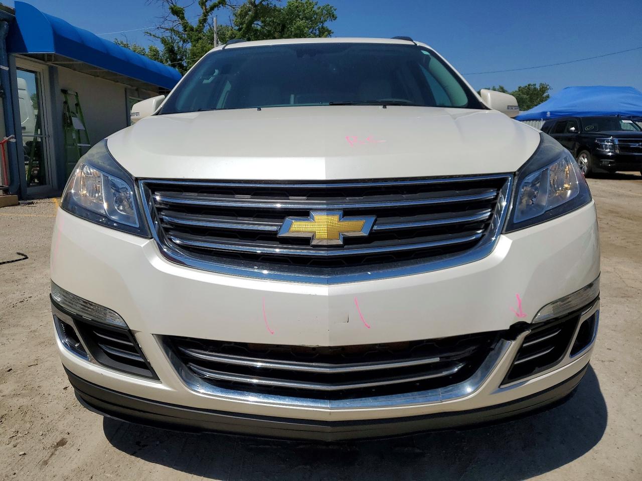 2015 Chevrolet Traverse Ltz Белый vin: 1GNKVJKD7FJ273091