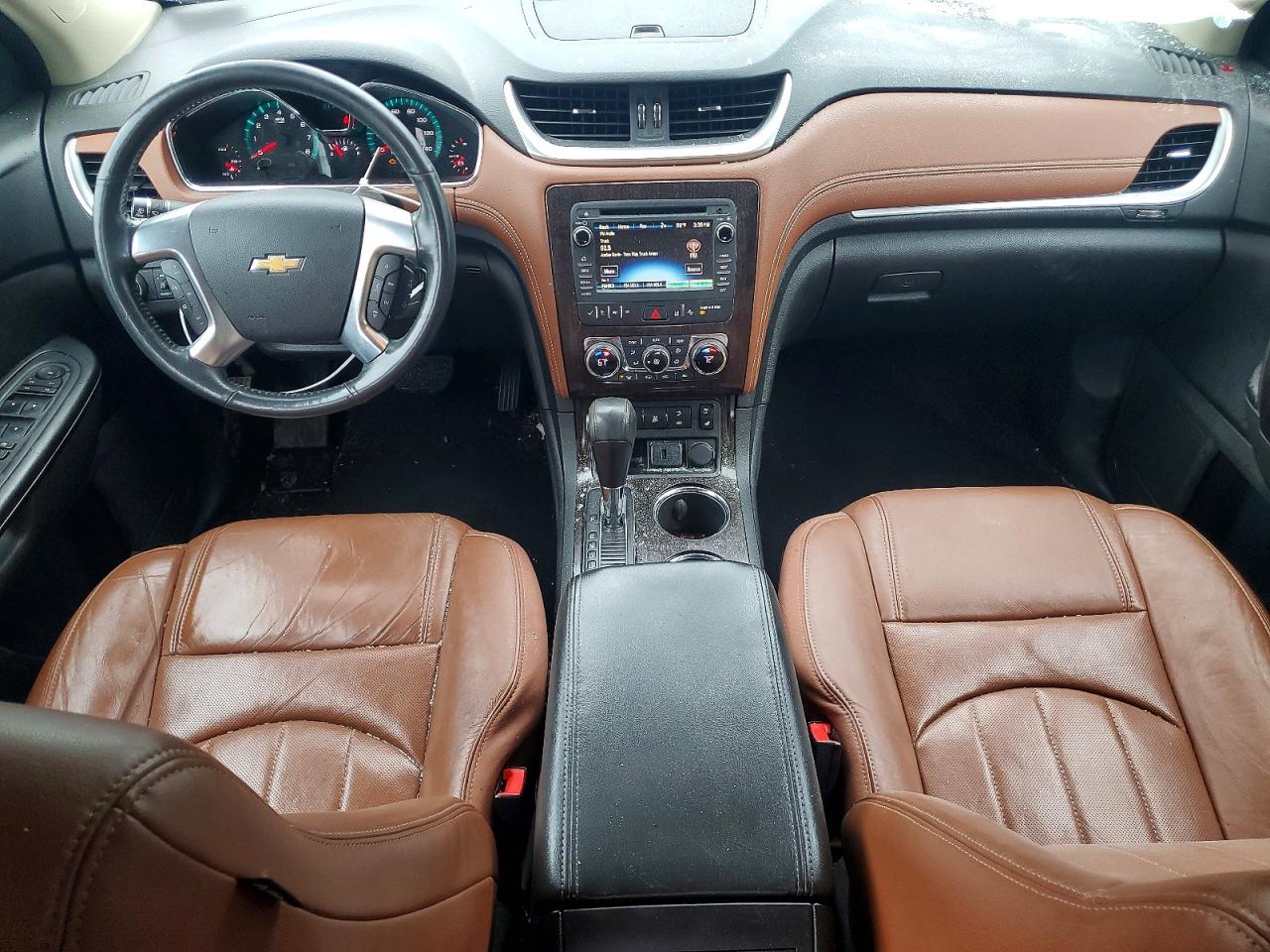 2015 Chevrolet Traverse Ltz Black vin: 1GNKVJKD7FJ321009