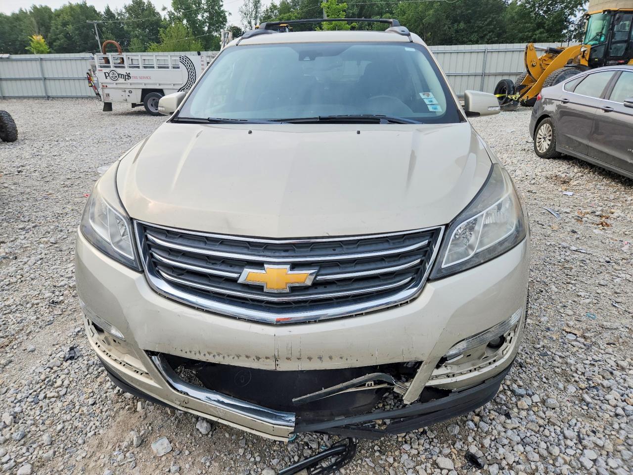 2015 Chevrolet Traverse Ltz Silver vin: 1GNKVJKD7FJ388953