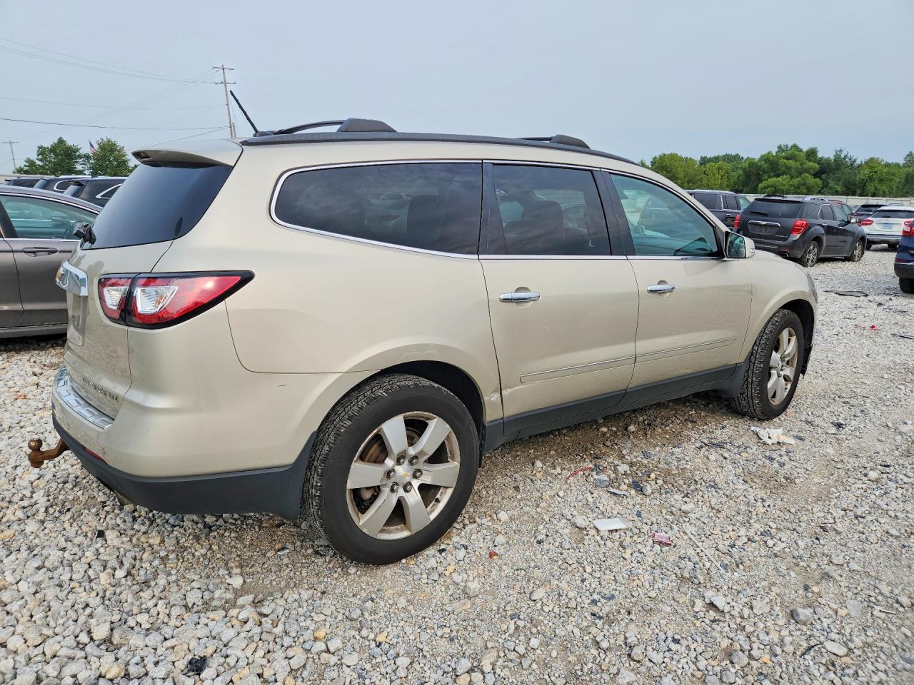 2015 Chevrolet Traverse Ltz Silver vin: 1GNKVJKD7FJ388953