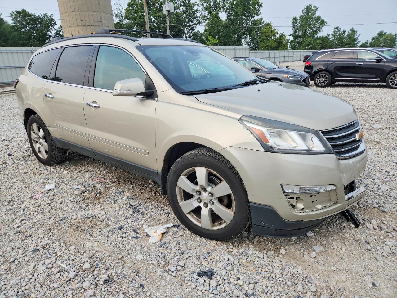 2015 Chevrolet Traverse Ltz Silver vin: 1GNKVJKD7FJ388953