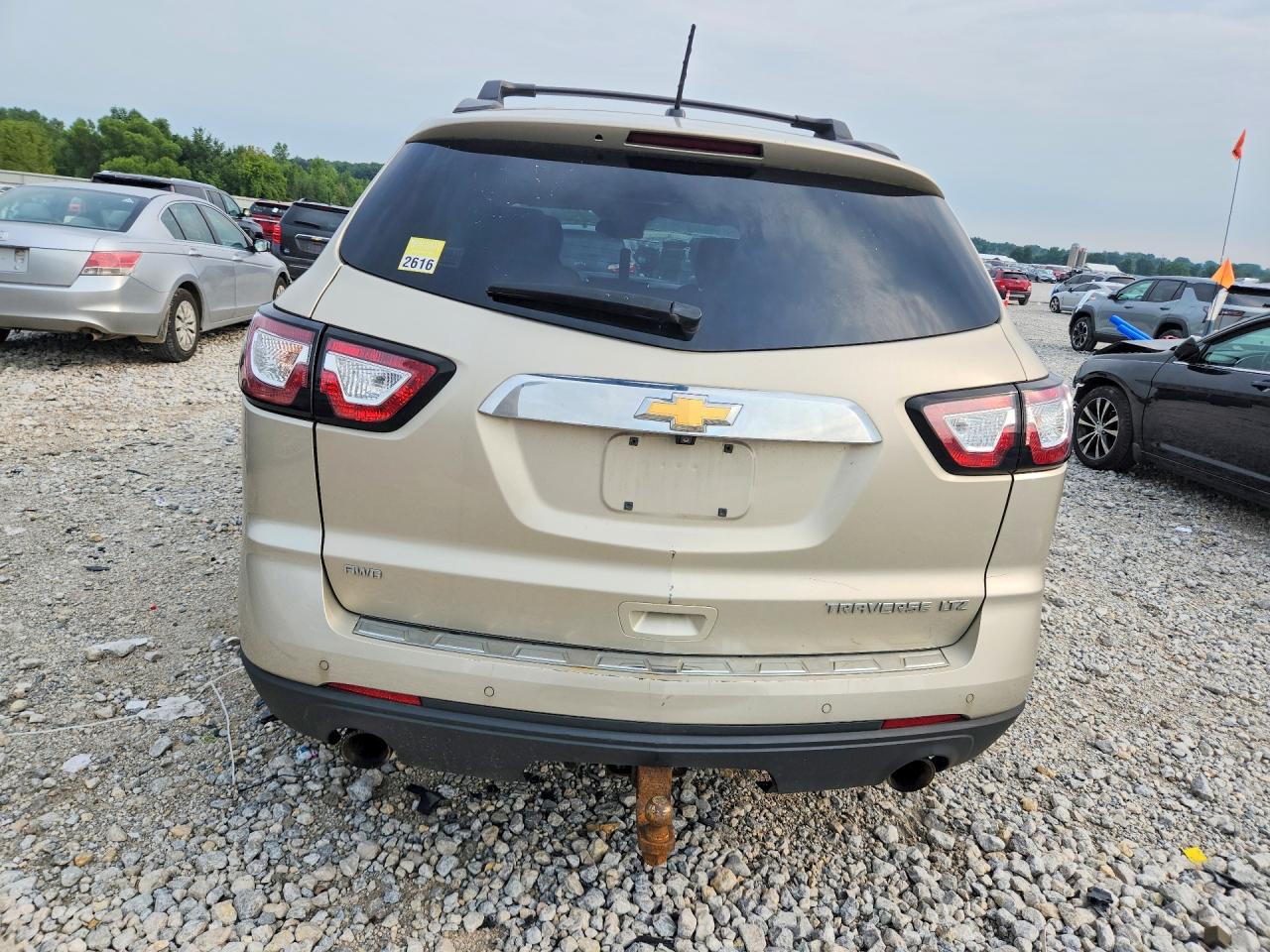2015 Chevrolet Traverse Ltz Silver vin: 1GNKVJKD7FJ388953