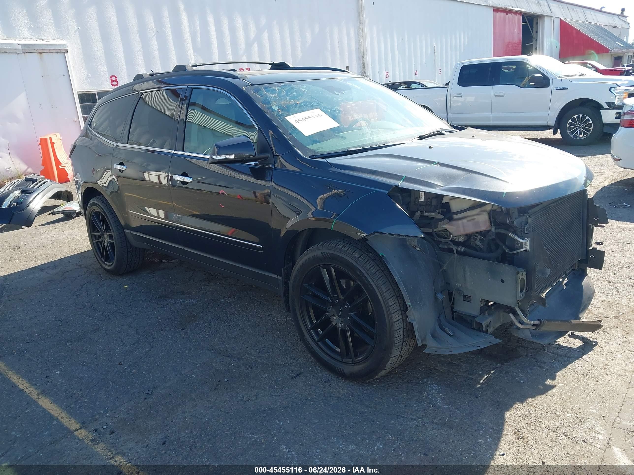 2014 Chevrolet Traverse Ltz Black vin: 1GNKVJKD8EJ353076