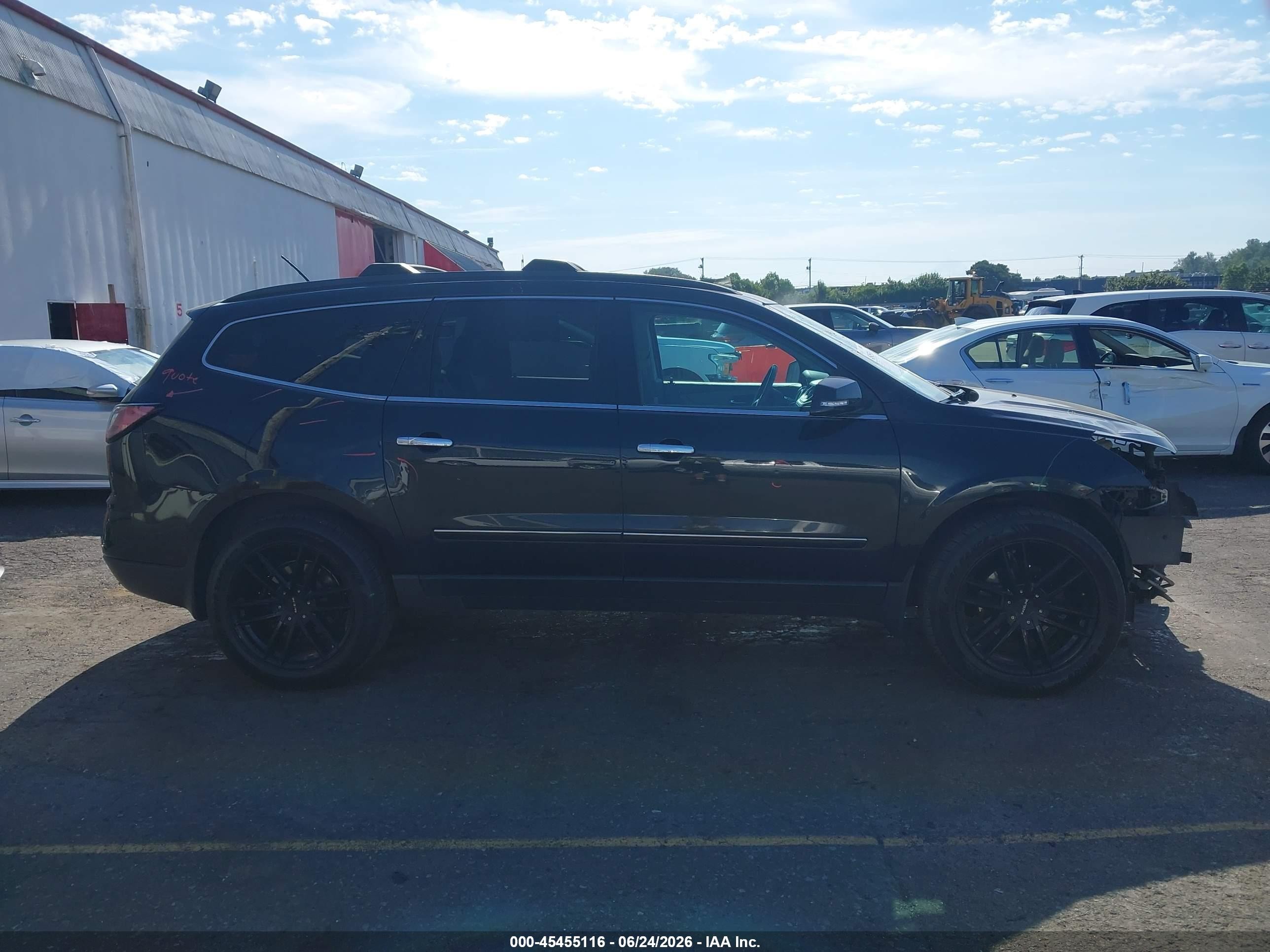 2014 Chevrolet Traverse Ltz Black vin: 1GNKVJKD8EJ353076