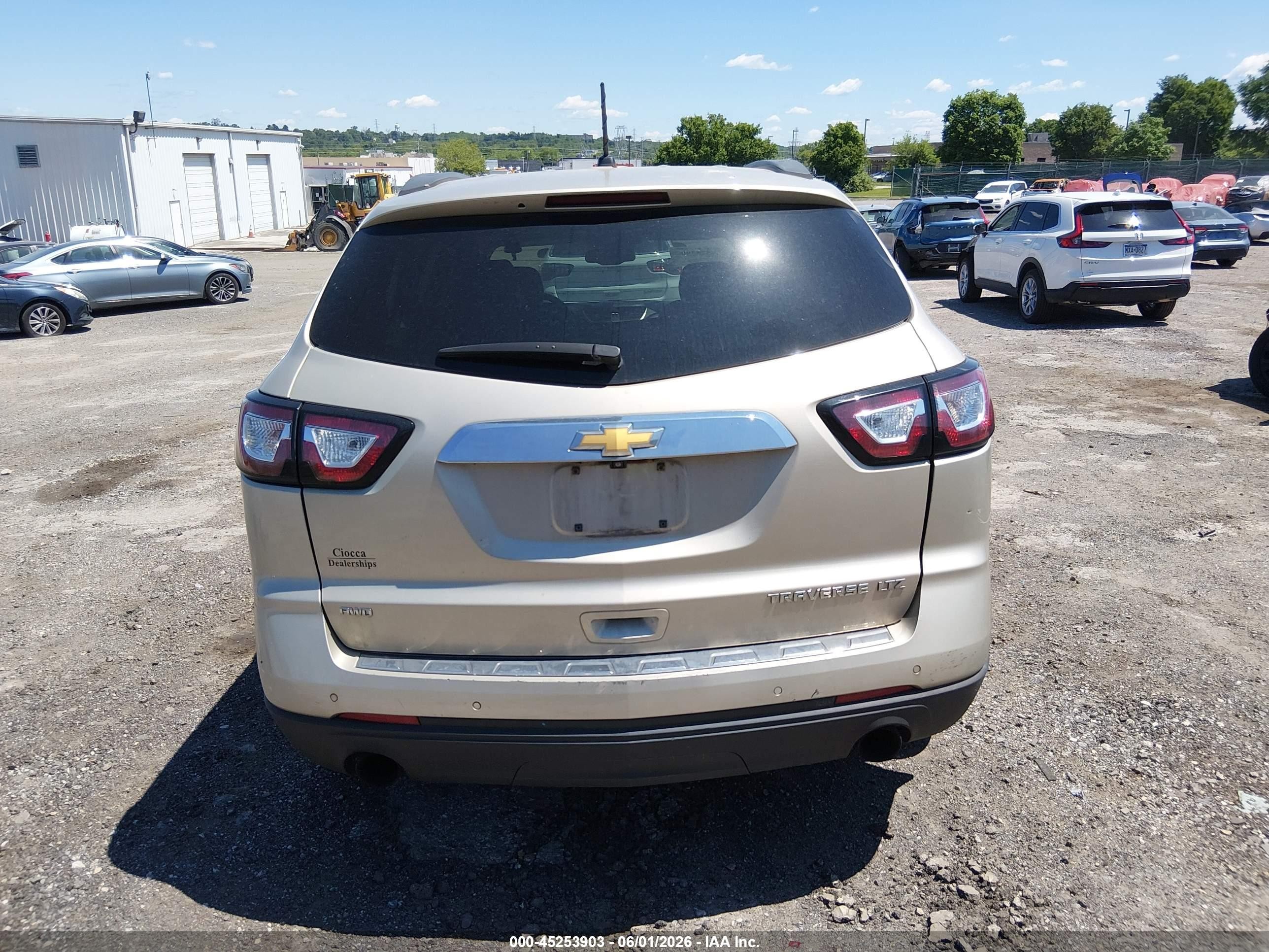 2015 Chevrolet Traverse Ltz Tan vin: 1GNKVJKD9FJ375914